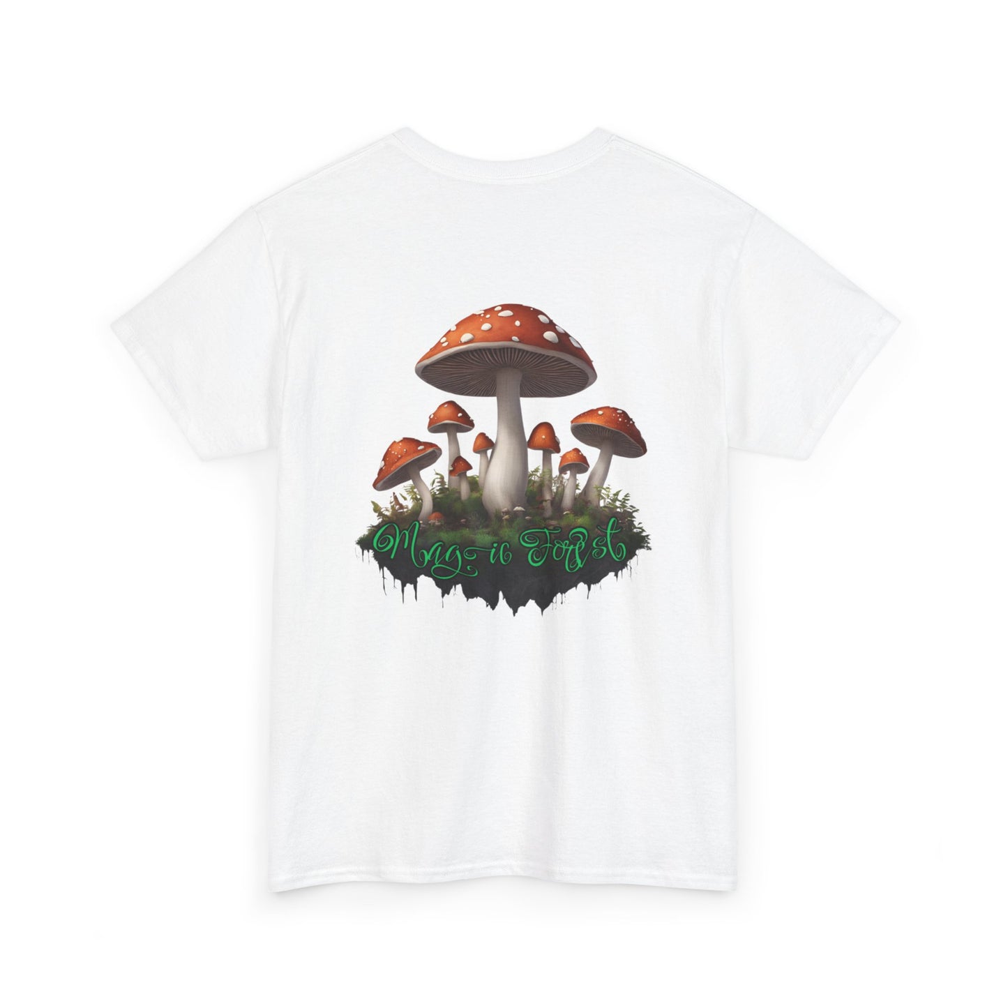 "Magic Forest", Unisex Heavy Cotton Tee - Vibrant Nature-Inspired Design
