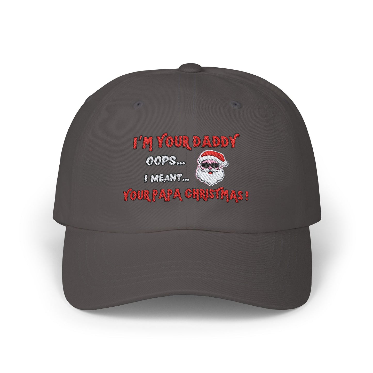 "Papa Christmas" Embroidered Classic Dad Cap