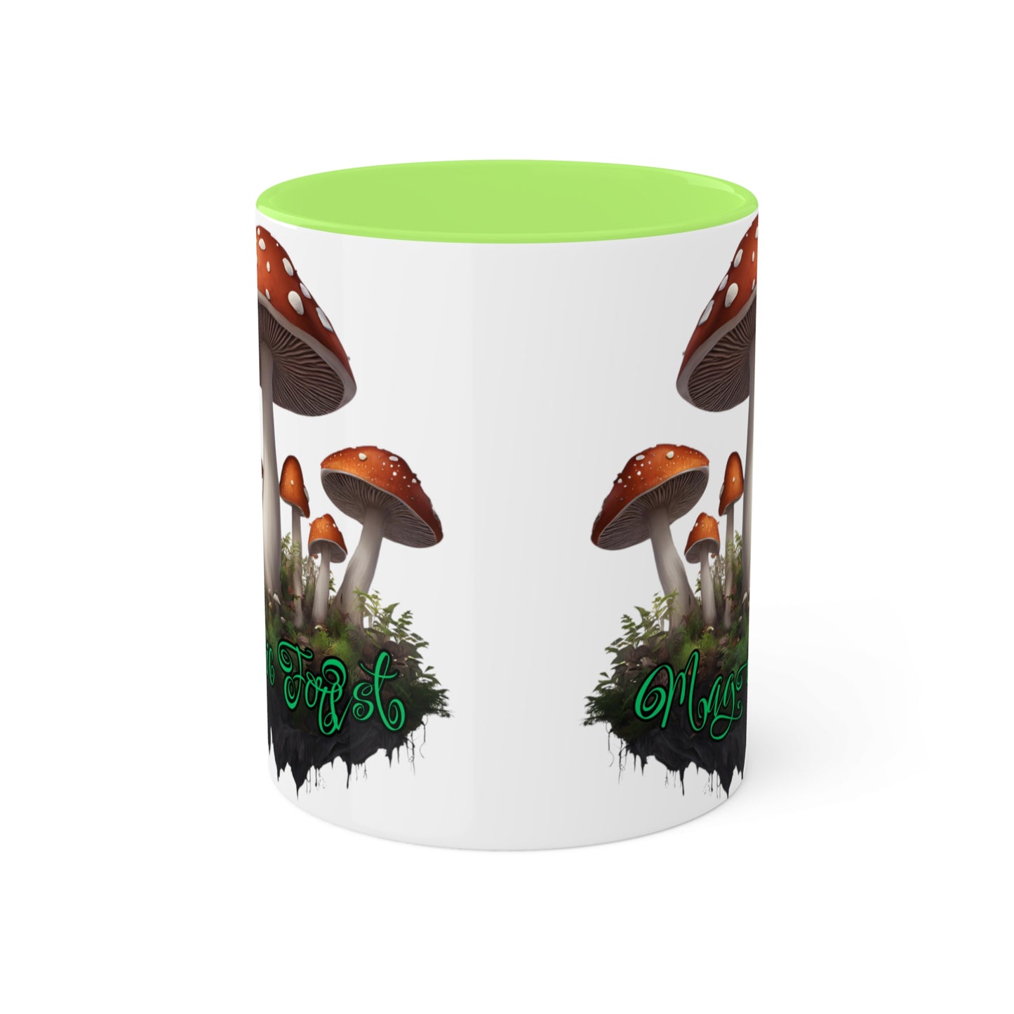 "Floating Magic Forest" White with Colorful Accents, 11 oz Mug