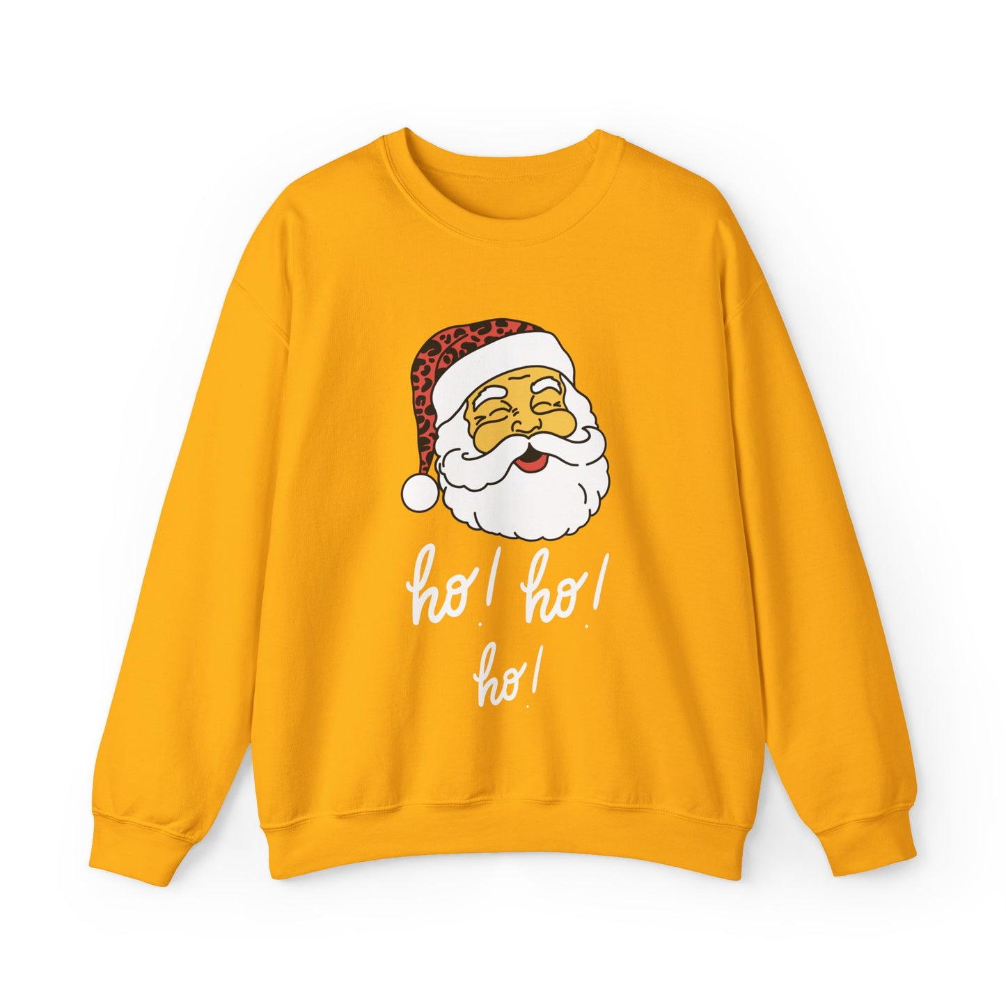 "Smiling Santa (Tan) Ho Ho Ho!" Unisex Heavy blend Sweatshirt
