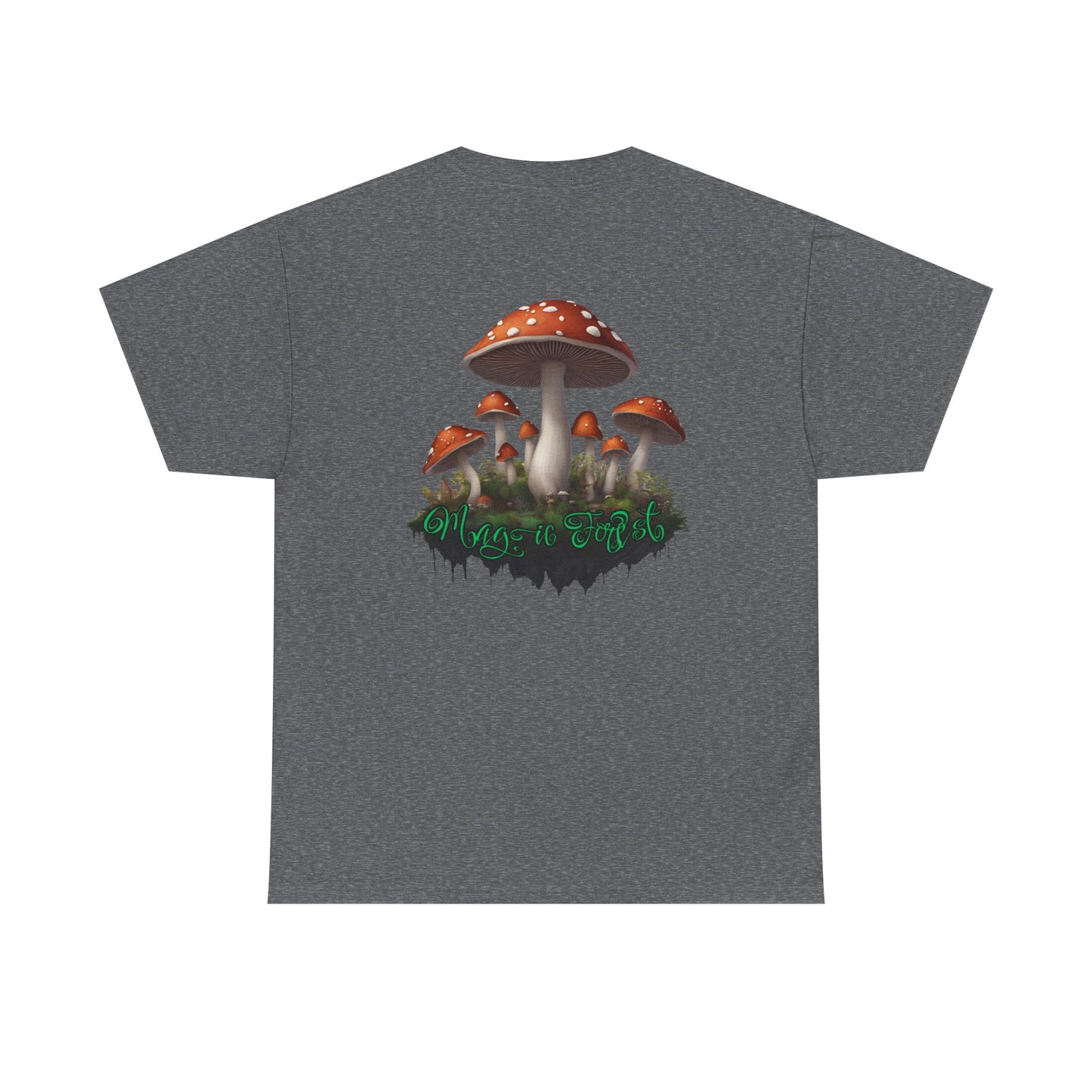 "Magic Forest", Unisex Heavy Cotton Tee - Vibrant Nature-Inspired Design