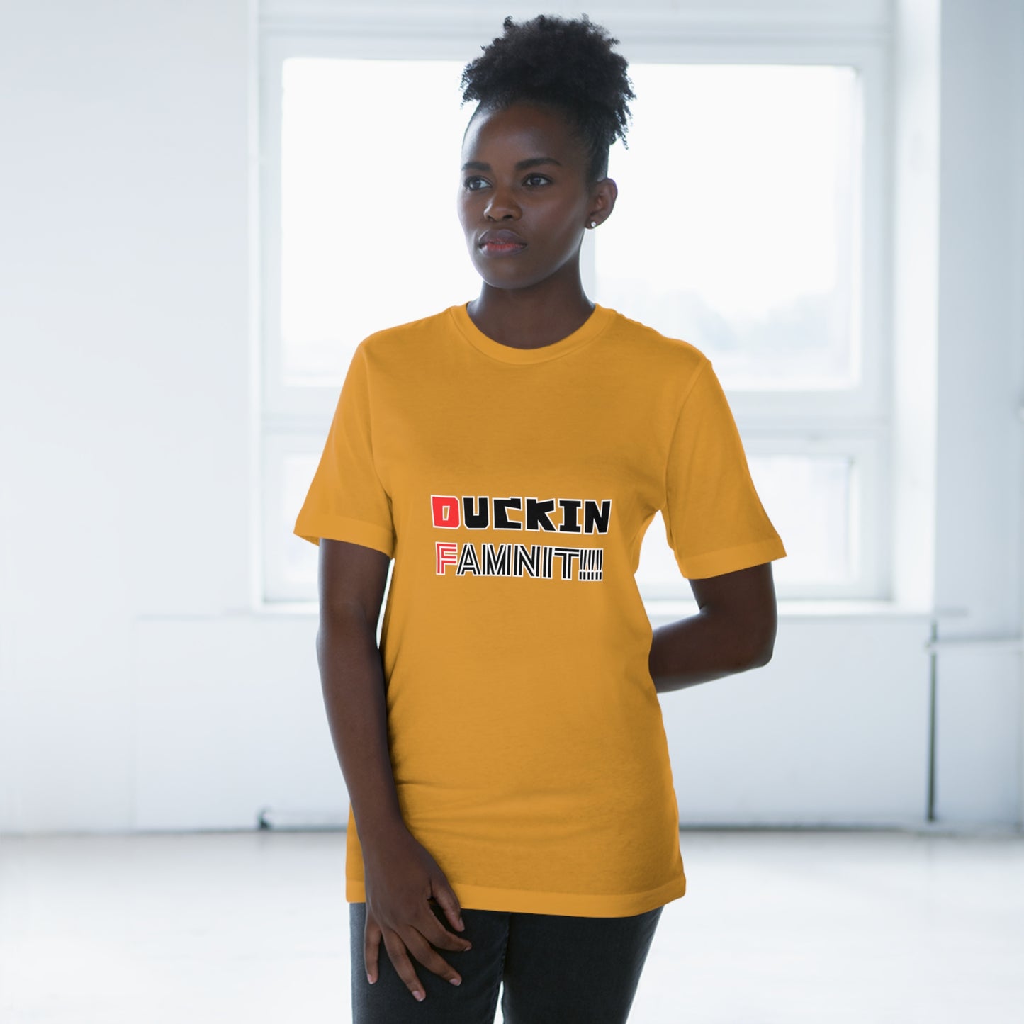 "DUCKIN FAMNIT!!!" Unisex T-shirt