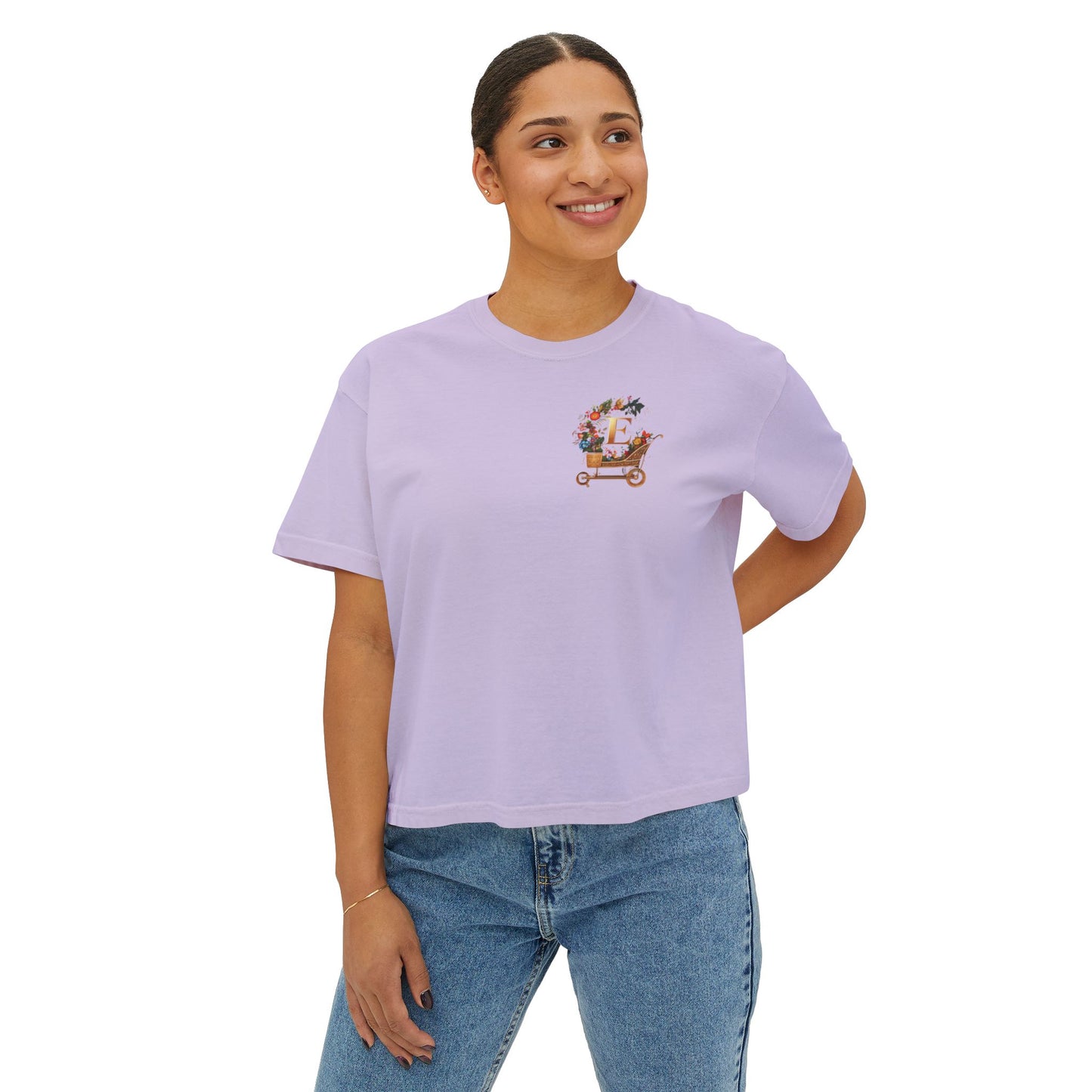 "Groovy Mushroom" Women's Boxy Tee