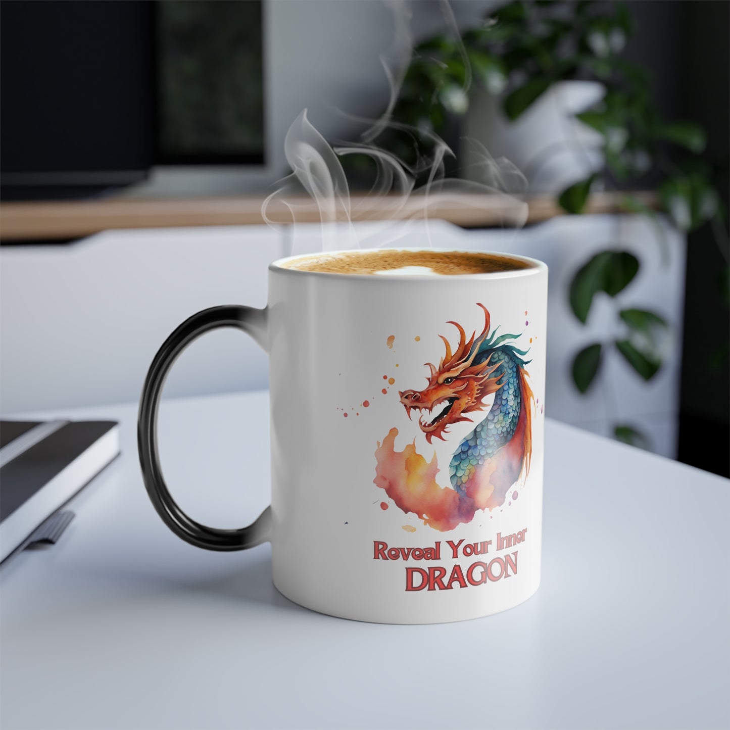 Fantasy Dragon, Magical Color Morphing 11 oz Ceramic Mug - For A Unique Gift Idea!