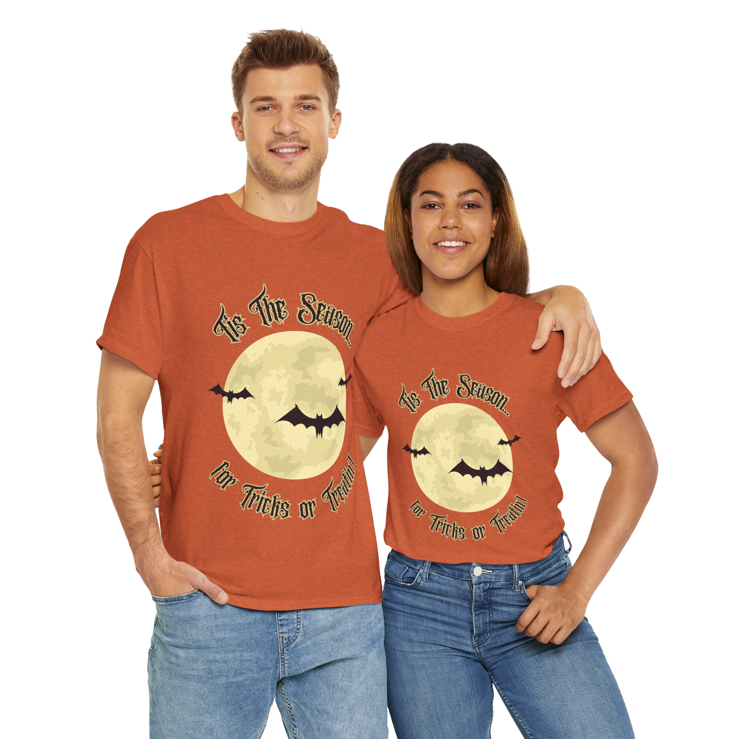 "Tis The Season" Unisex Cotton Tee, Spooky T-Shirt for Halloween