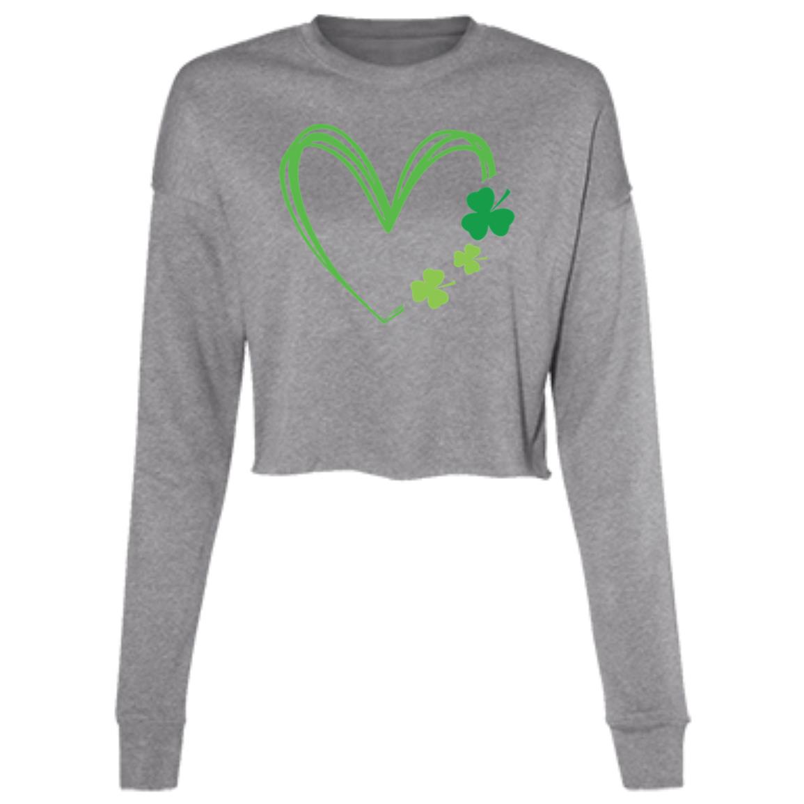 "Clover Heart" Cropped Fleece "sweater"