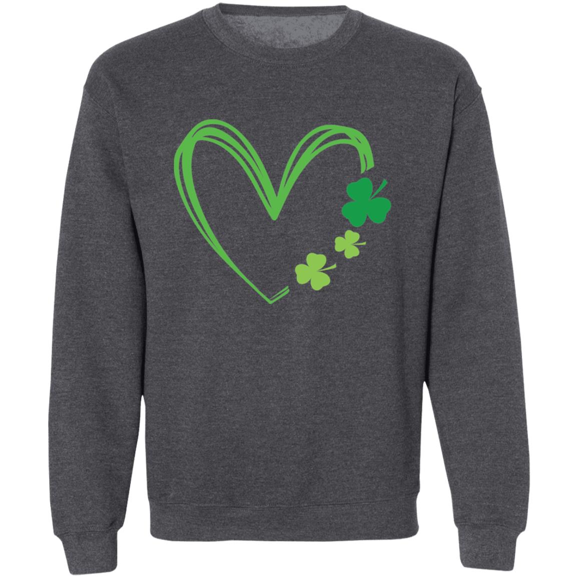 "Clover Heart" Pullover Crewneck Sweatshirt