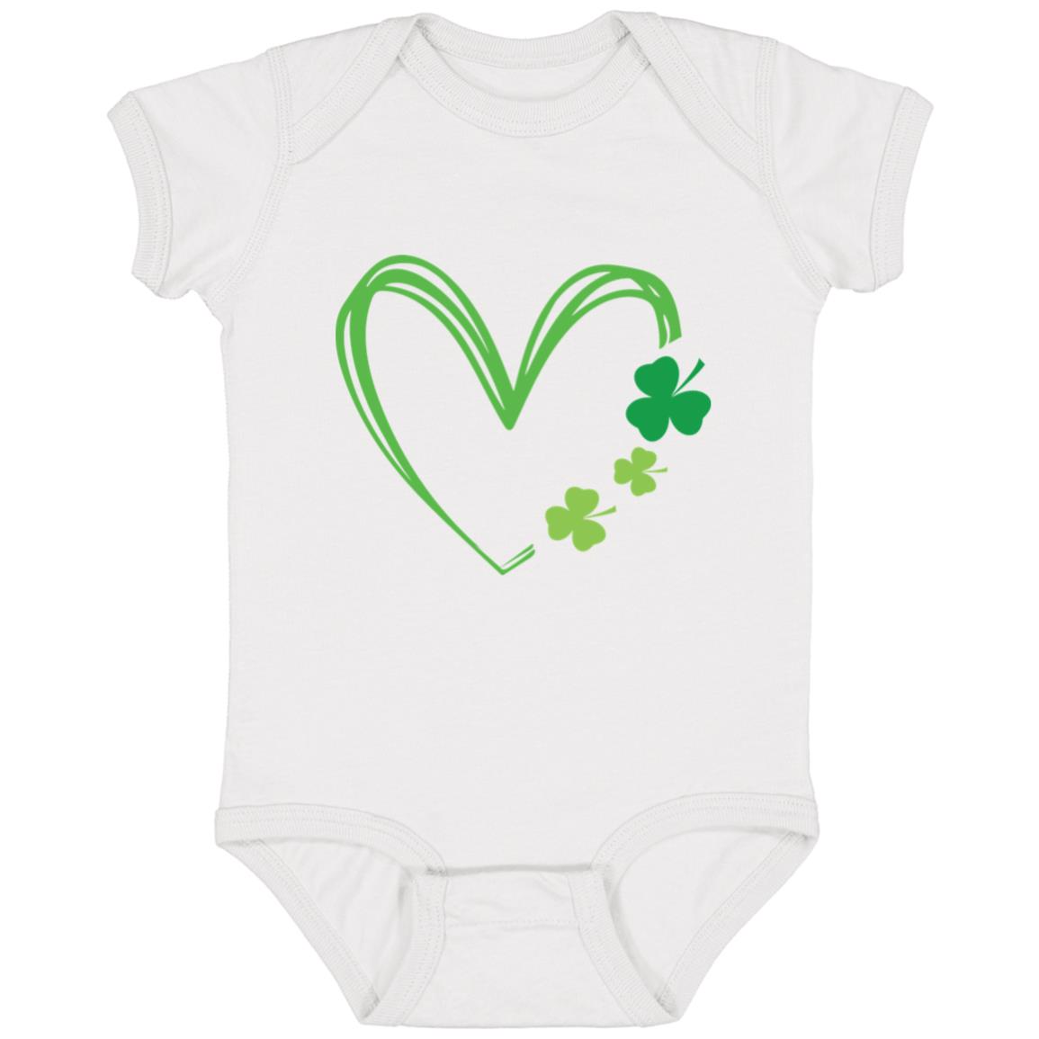 "Clover Leaf Heart" Infant Body suit