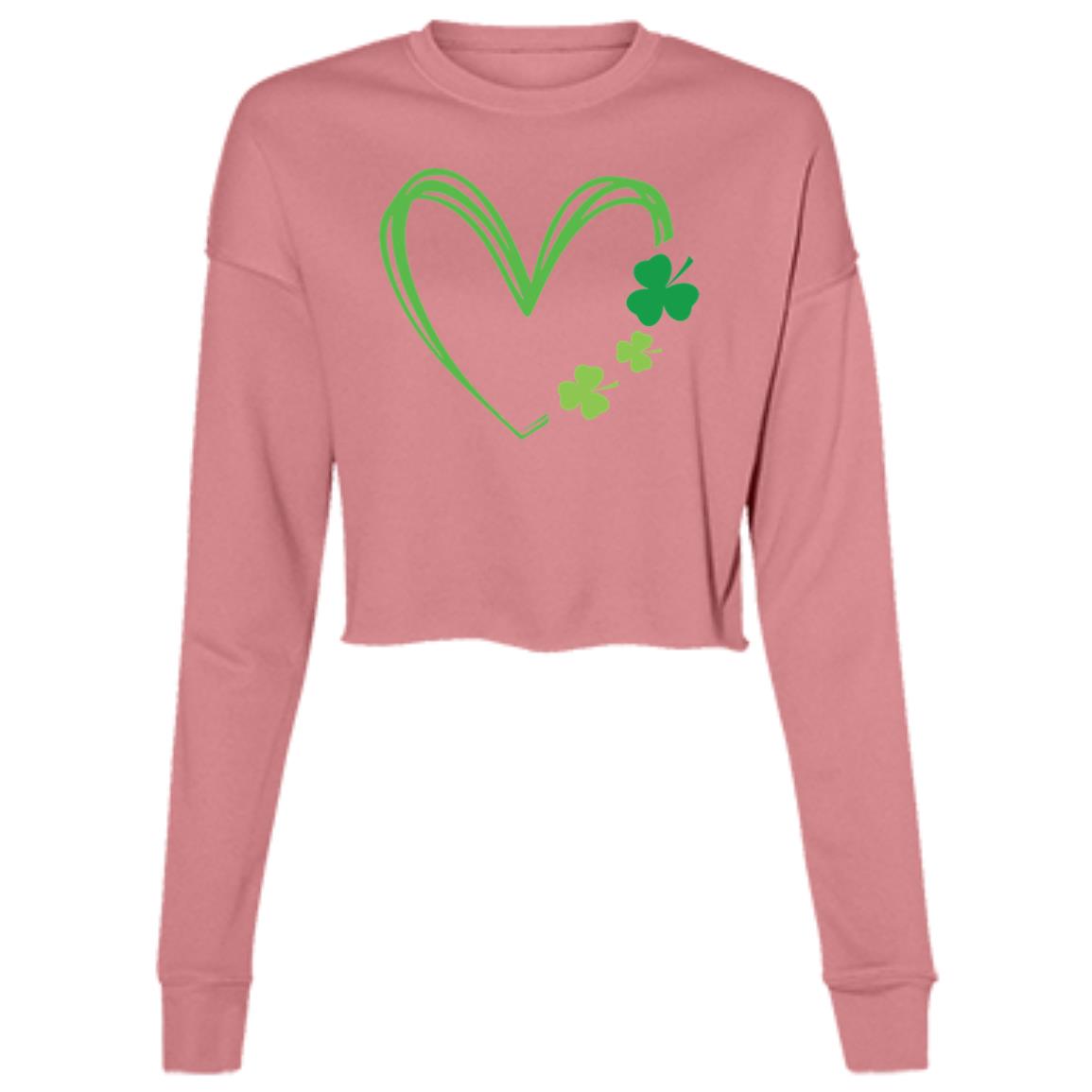 "Clover Heart" Cropped Fleece "sweater"