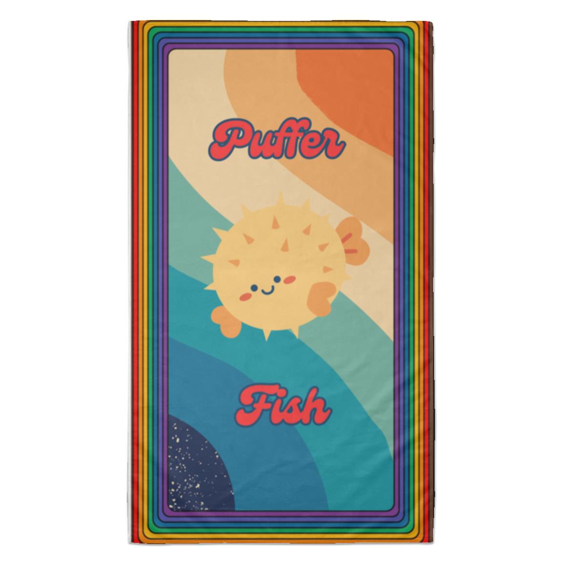 "Little Sea Creatures" Beach Towel - 35 in x 60 in