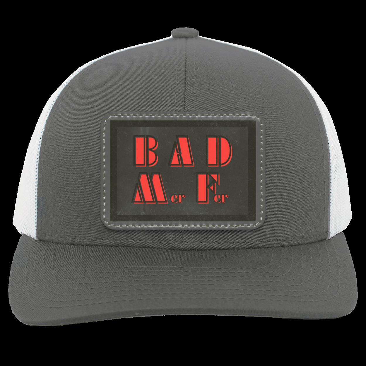 "BAD M-er F-er" Trucker "Snap Back" with Gray and Black Patch