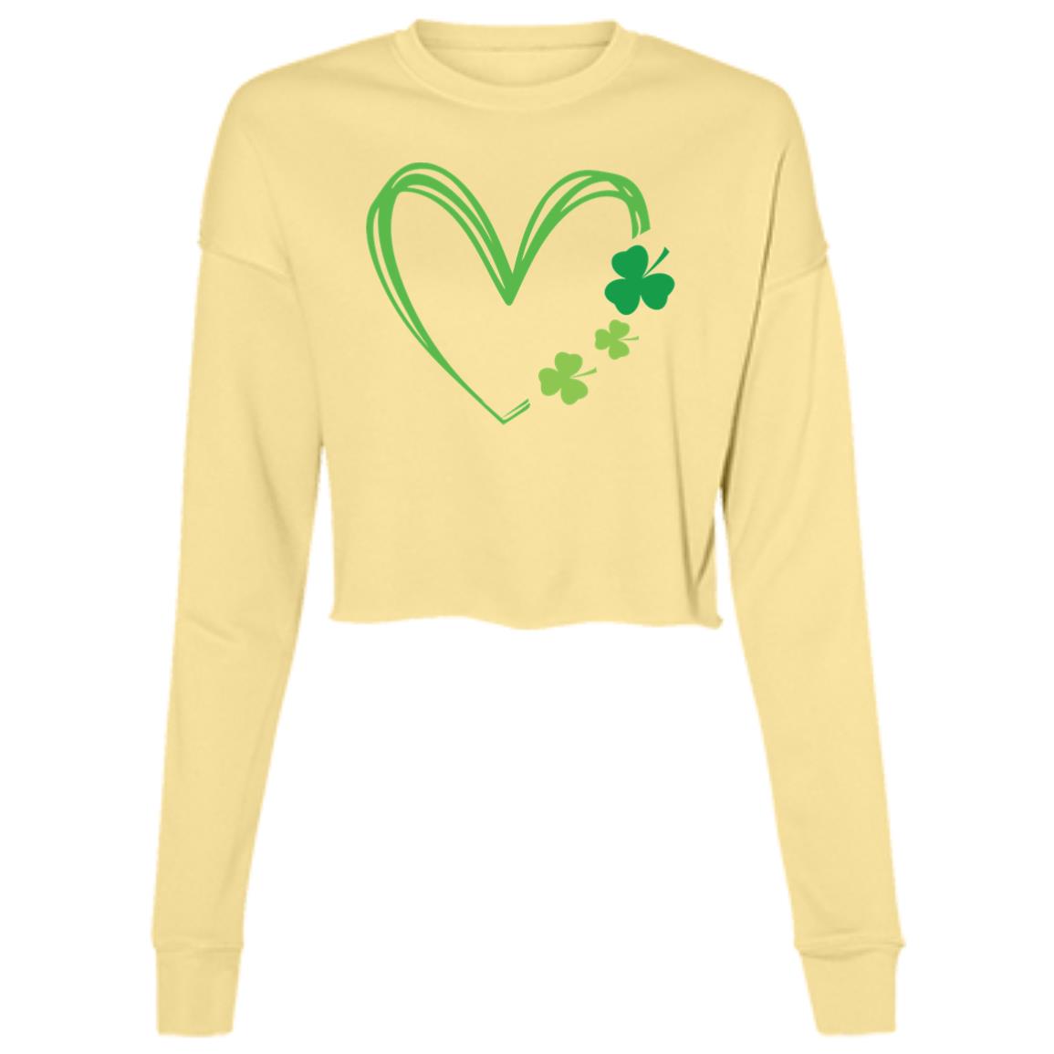 "Clover Heart" Cropped Fleece "sweater"