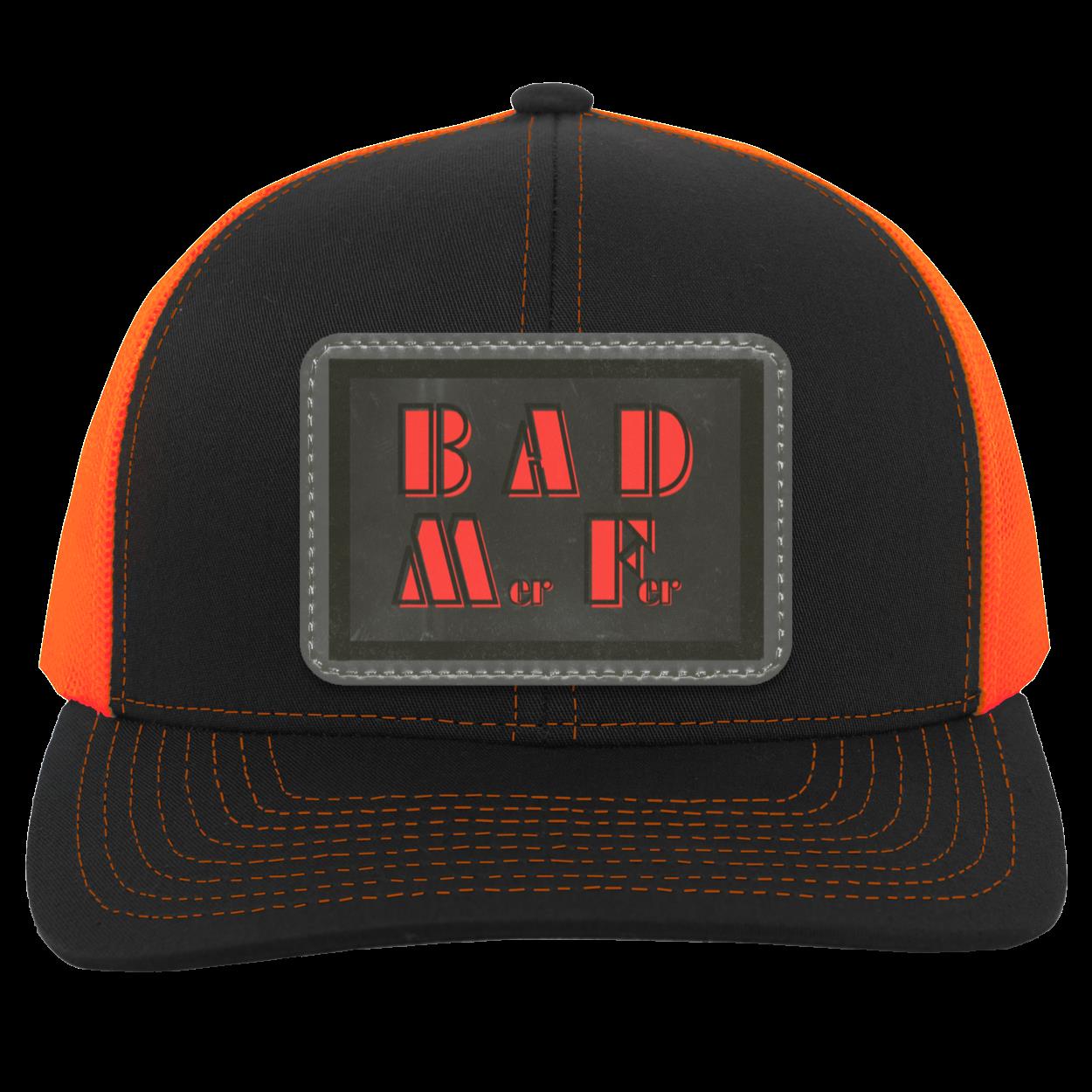 "BAD M-er F-er" Trucker "Snap Back" with Gray and Black Patch