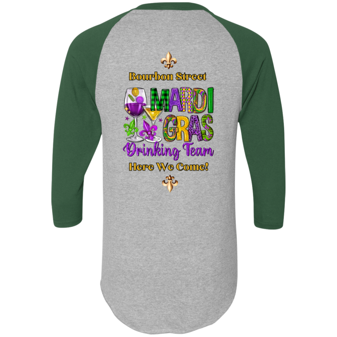 "Mardi Gras Drinking Team", Raglan Jersey