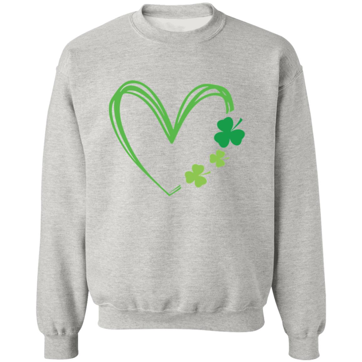 "Clover Heart" Pullover Crewneck Sweatshirt