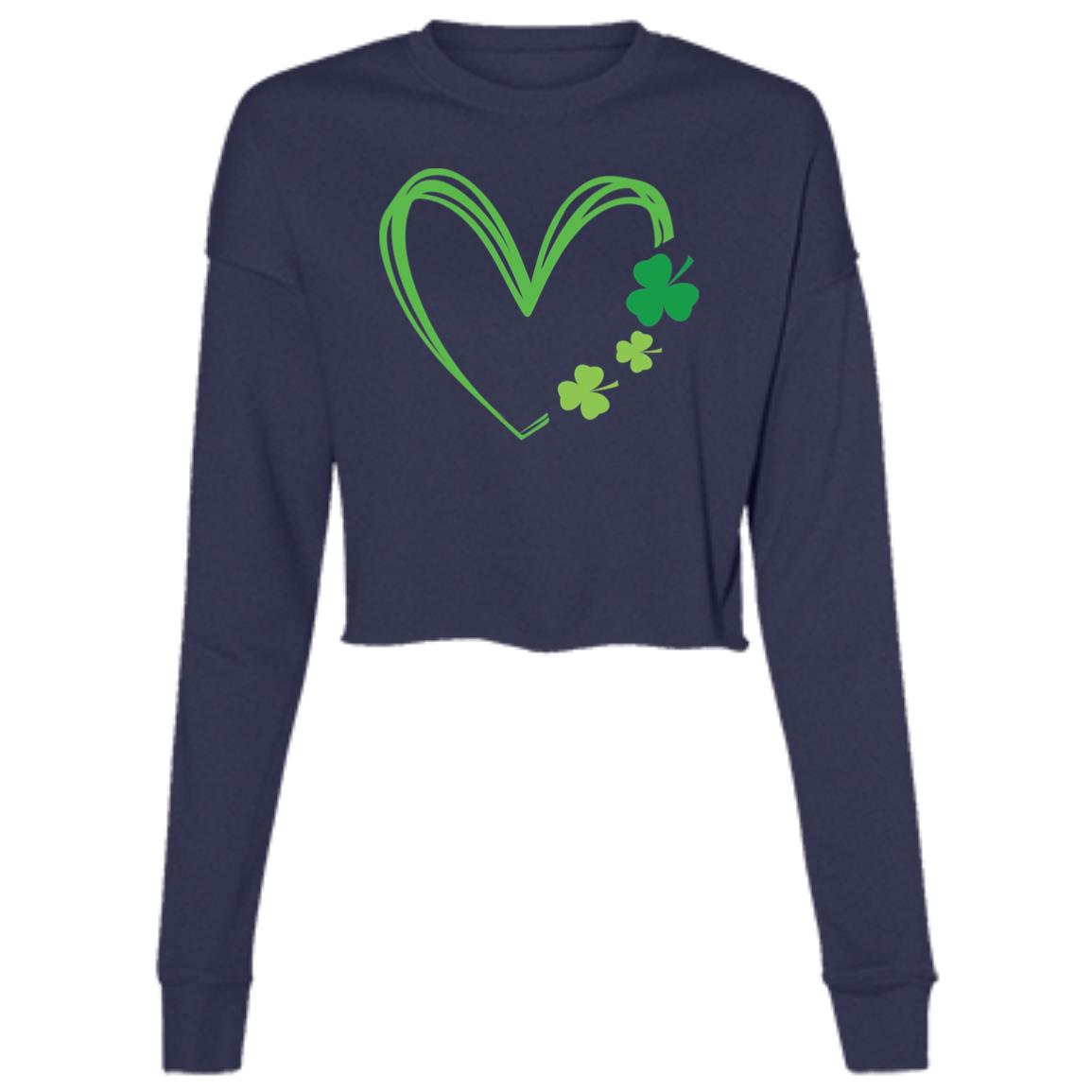 "Clover Heart" Cropped Fleece "sweater"