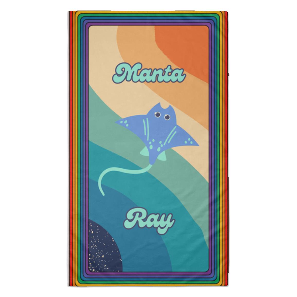 "Little Sea Creatures" Beach Towel - 35 in x 60 in