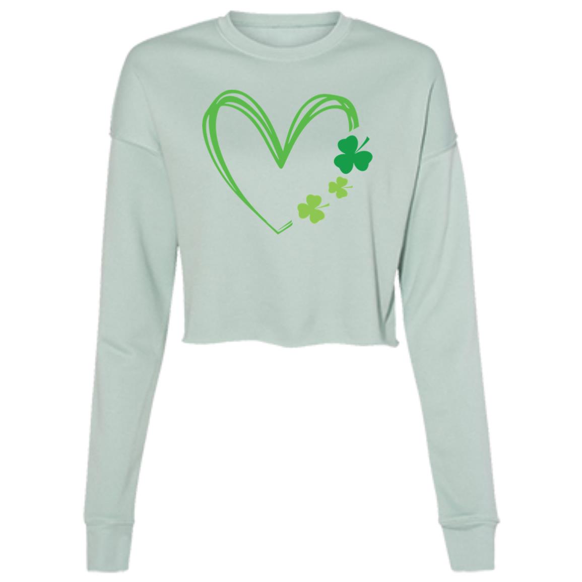 "Clover Heart" Cropped Fleece "sweater"