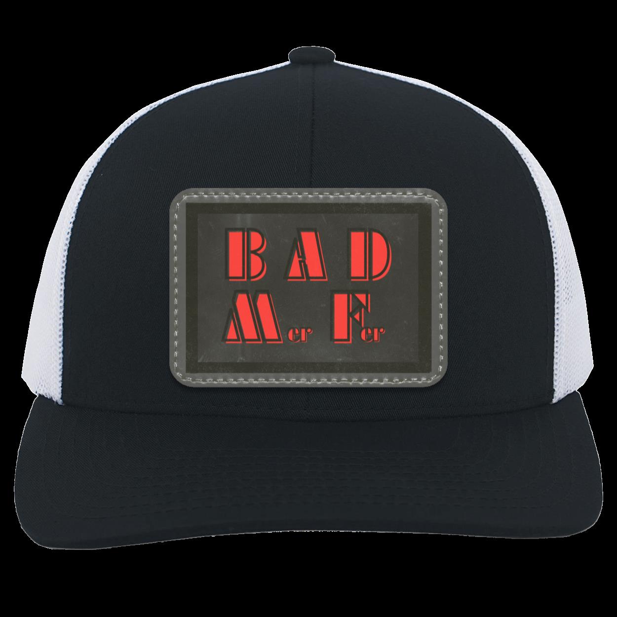 "BAD M-er F-er" Trucker "Snap Back" with Gray and Black Patch