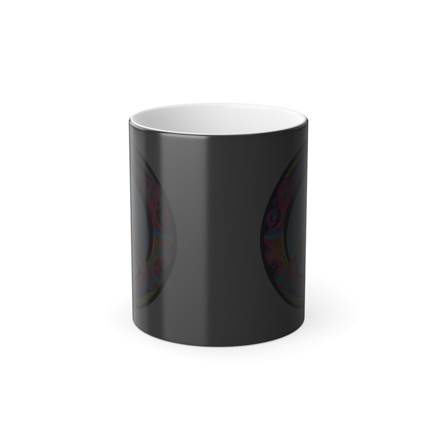 "Peace" Color Morphing 11 oz Ceramic Mug. Let Your Mug Do The Talking With This Lovely Psychedelic Design!