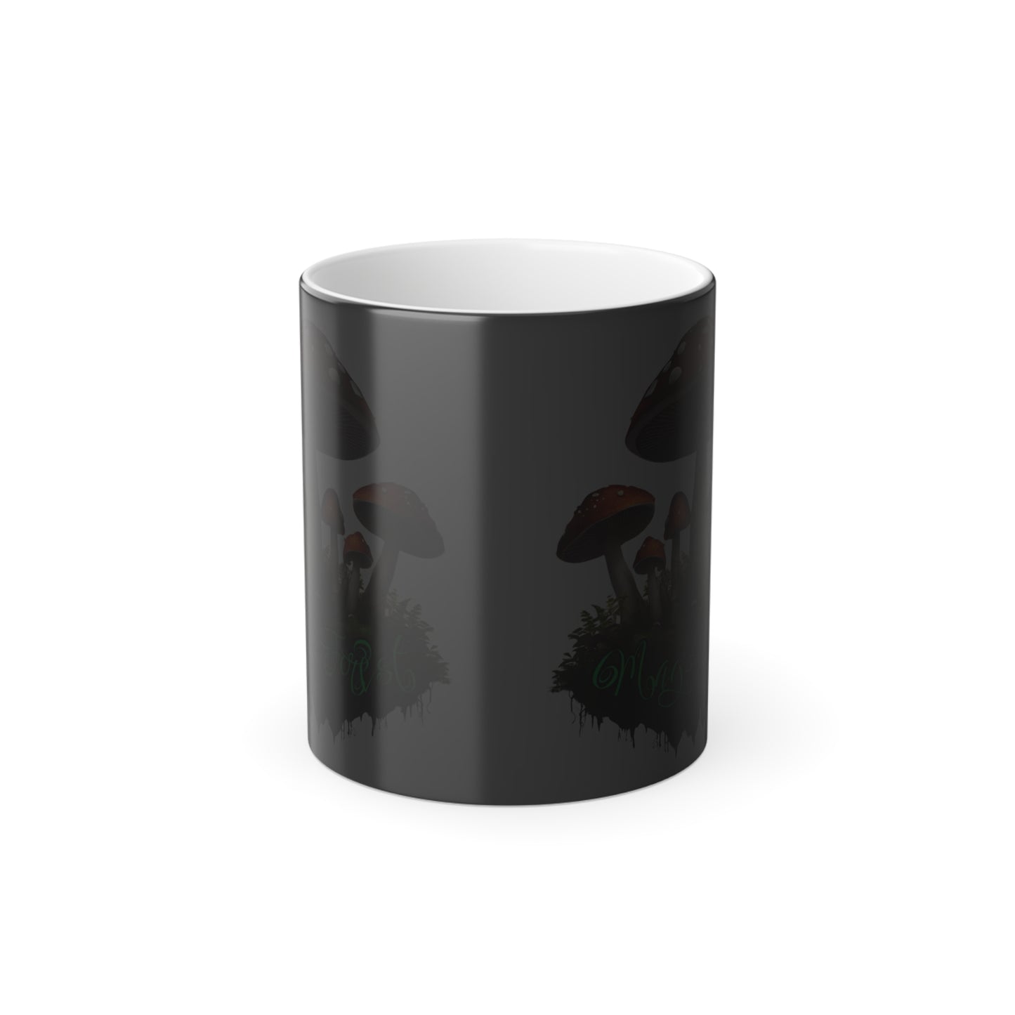 "Magic Forest", Color Morphing 11 oz, Ceramic Mug. The Perfect Gift for Mushroom Lovers!