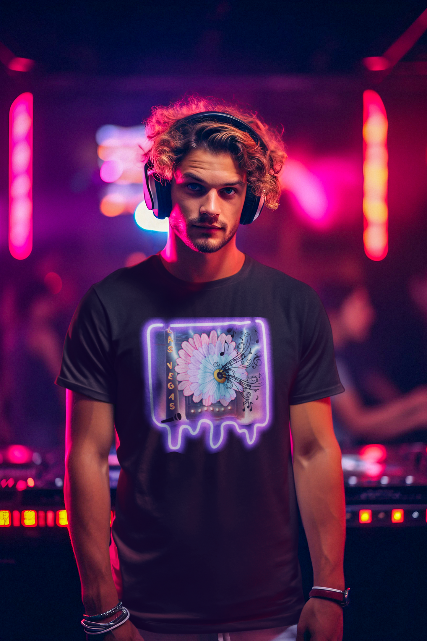 "Neon Las Vegas" Unisex Jersey Short-Sleeve T-Shirt