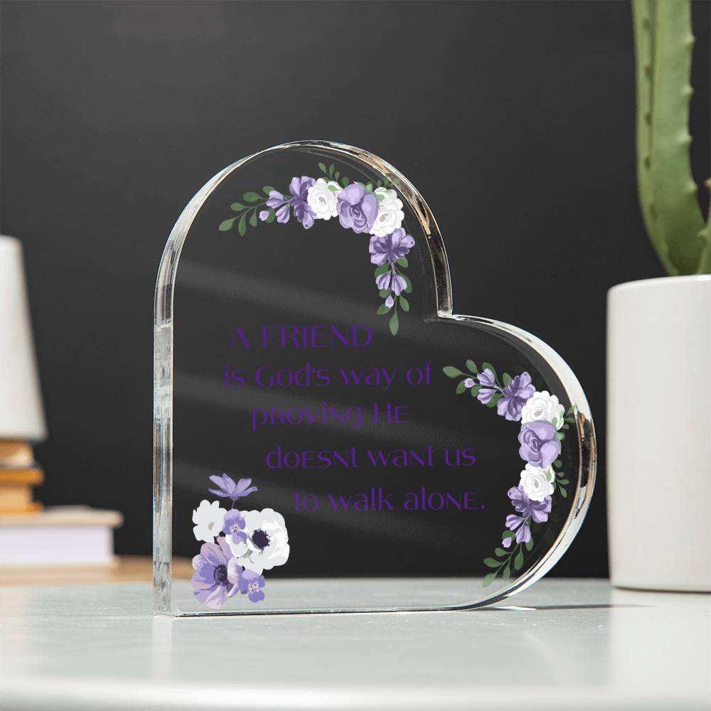 This Beautiful Heart Shaped Acrylic Plaque Will Bring Tears To Your Friend's Eyes