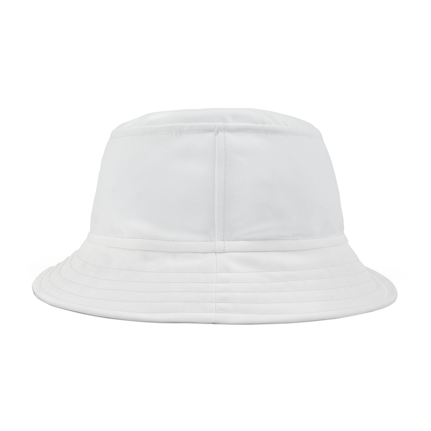 "French Quarter Drinking Team" White Bucket Hat with Black or White Stitching