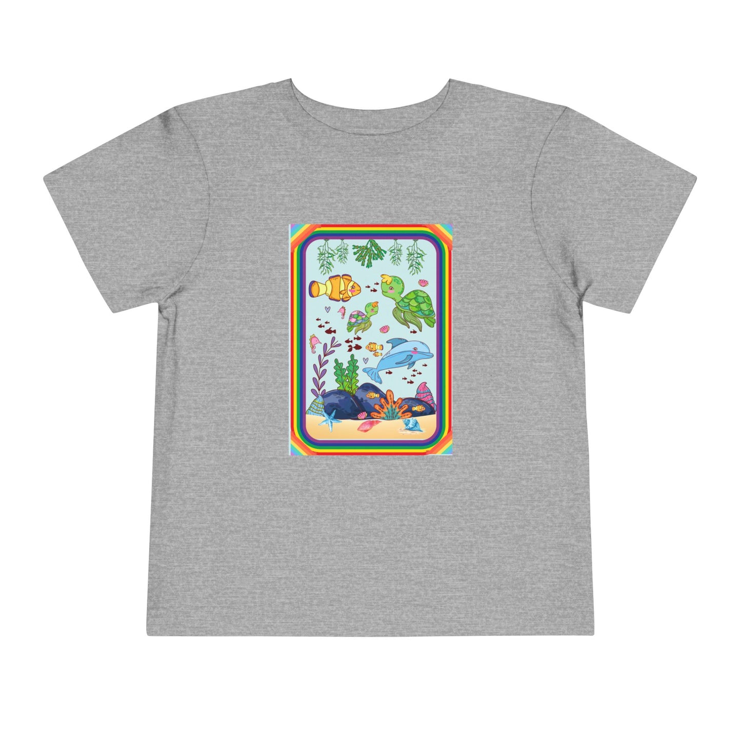 Toddler Tee — Colorful Underwater Sea Life Graphic