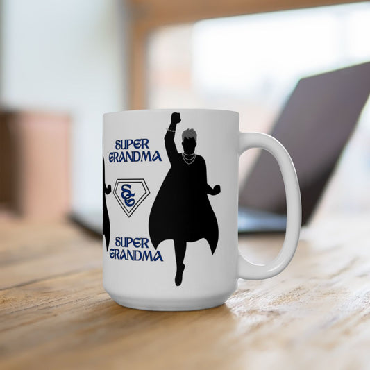 "Super Grandma"  White Ceramic 15 oz Mug