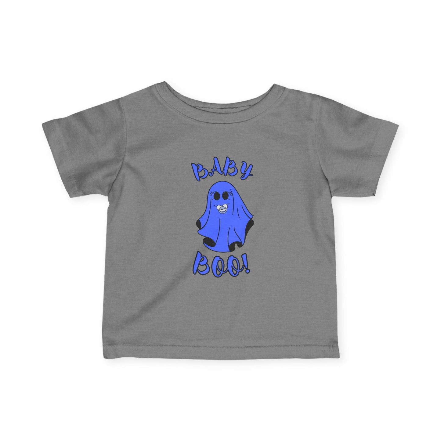 "Baby Boo-Blue" Ghost, Halloween Infant Tee