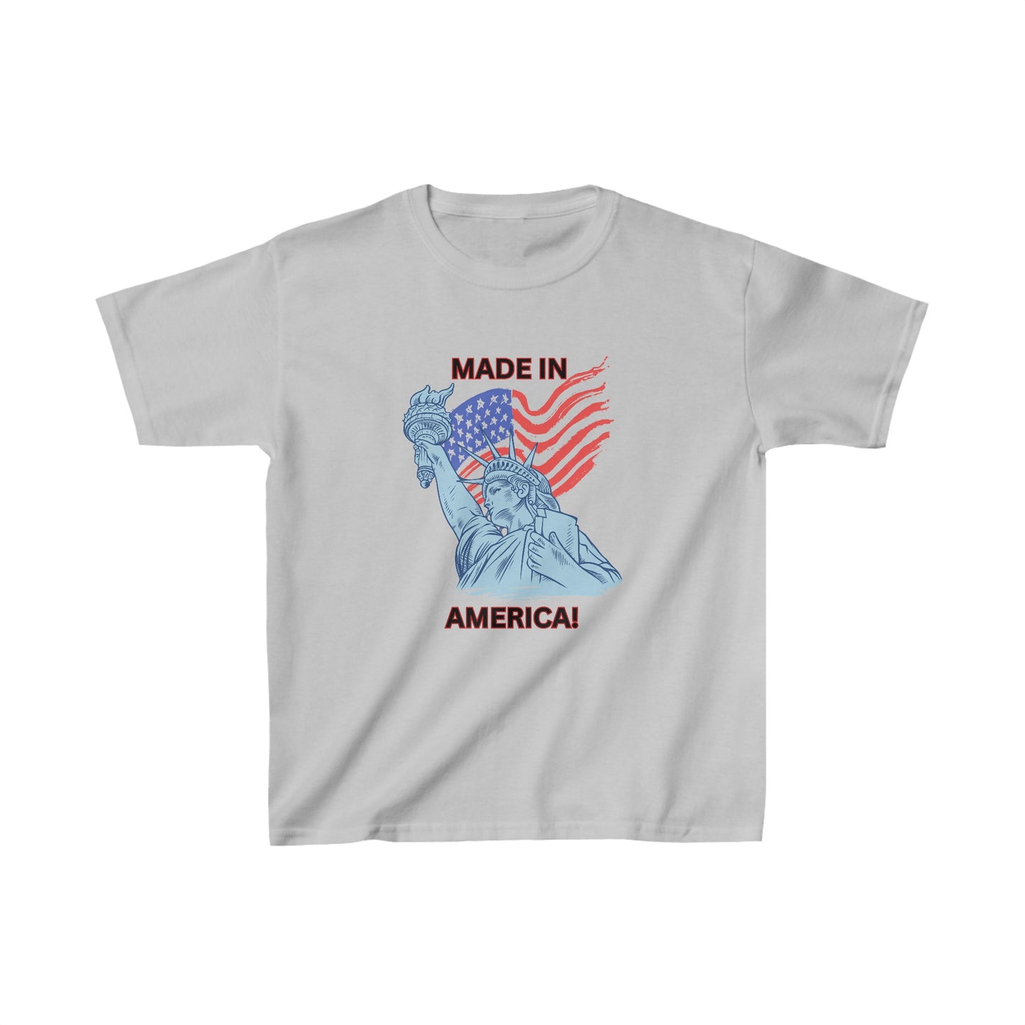 "MADE IN AMERICA"  Kids Heavy Cotton™ Tee