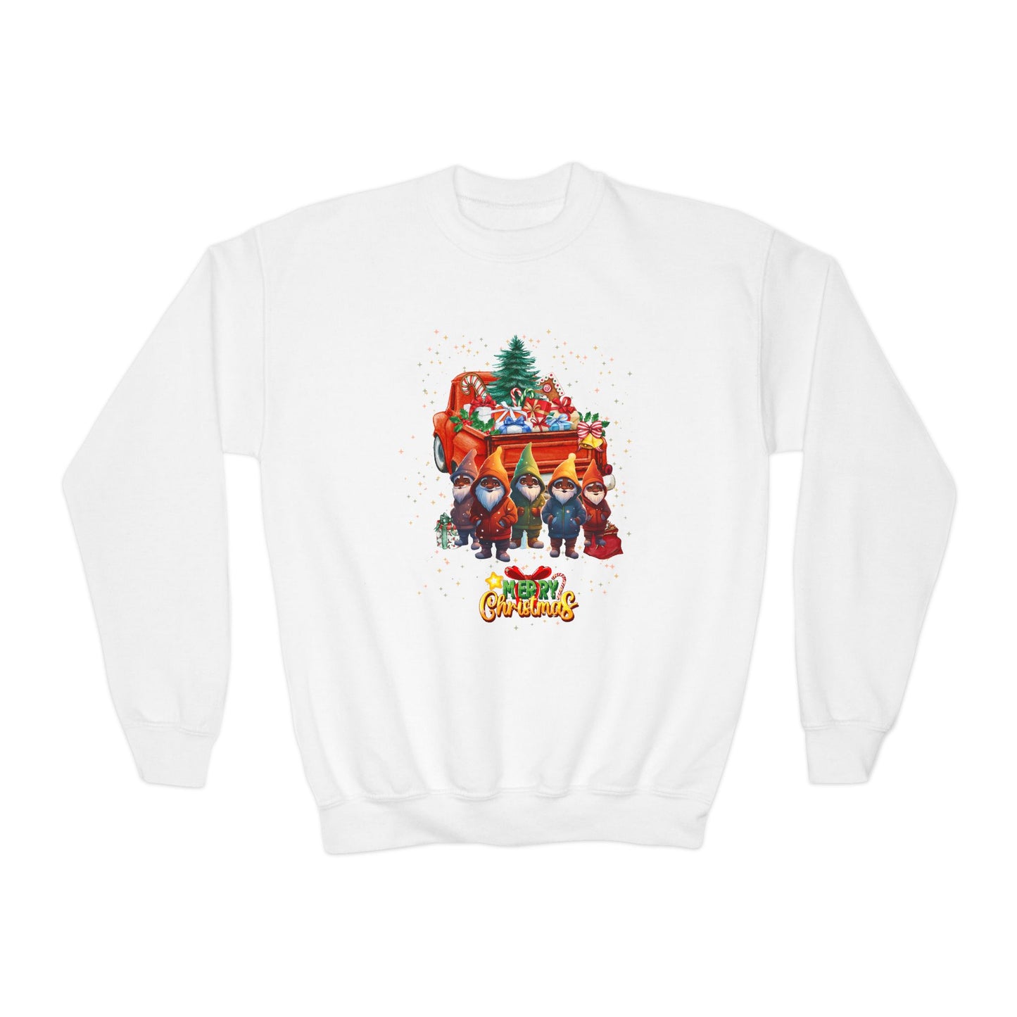 "Merry Christmas By The Truckload", Youth Crewneck Sweatshirt
