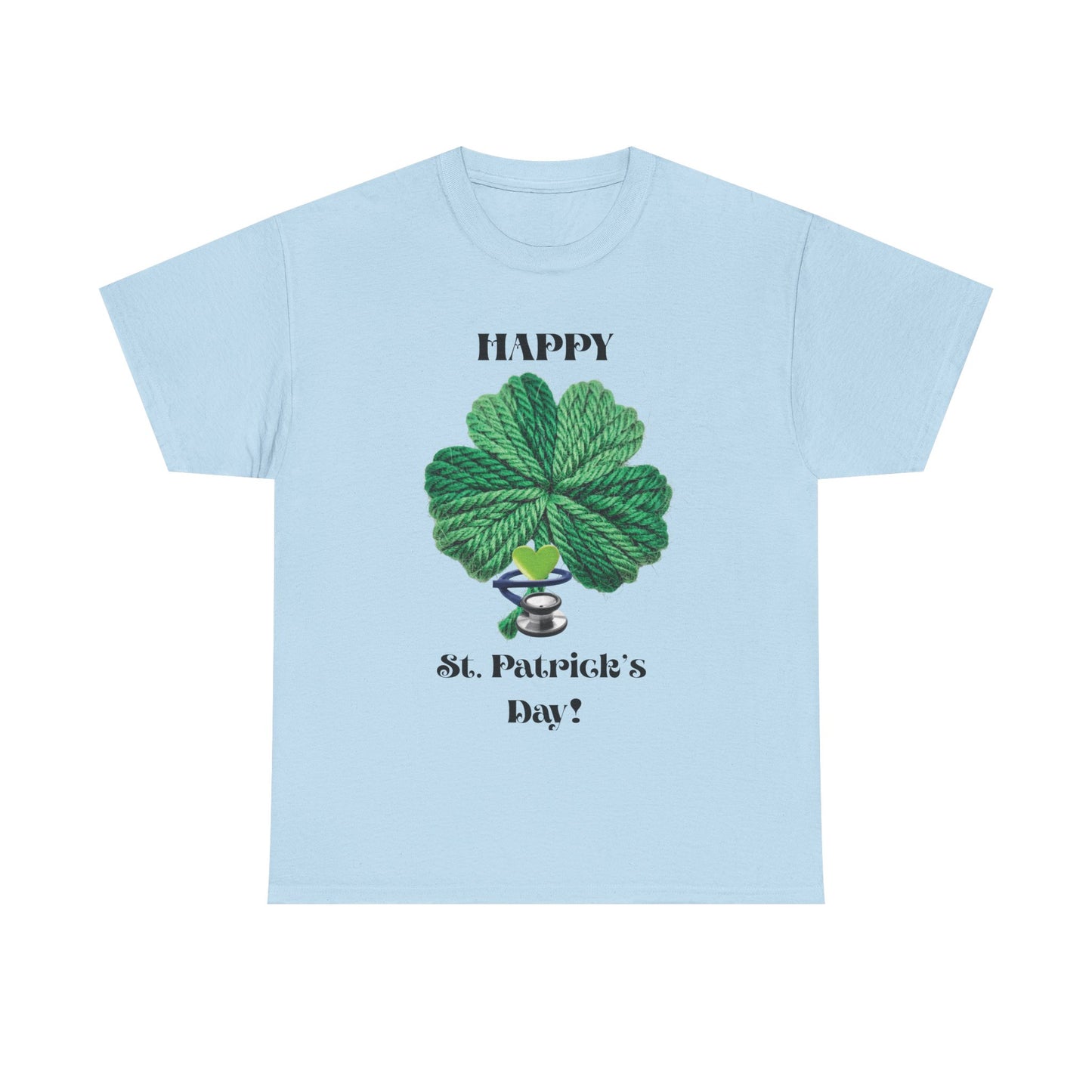 St. Patrick's Day Trendy Shamrock Unisex Tee — "Happy St. Patrick's Day!" (Health Care Professionals)