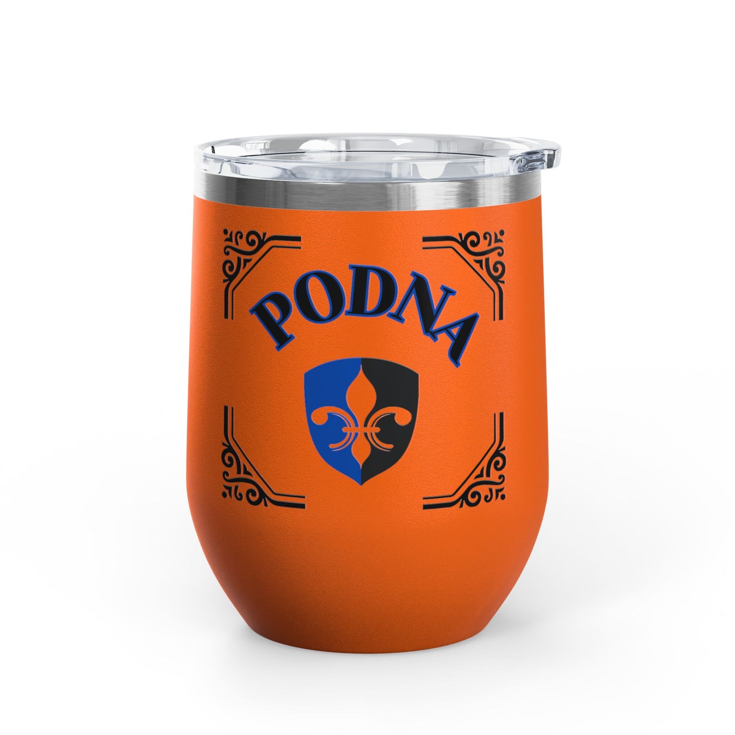 "PODNA"- Fleur De Lis, 12oz Insulated Wine Tumbler.  A Southern Louisiana Inspired Design Which Symbolizes A Term Of Endearment Between Friends!
