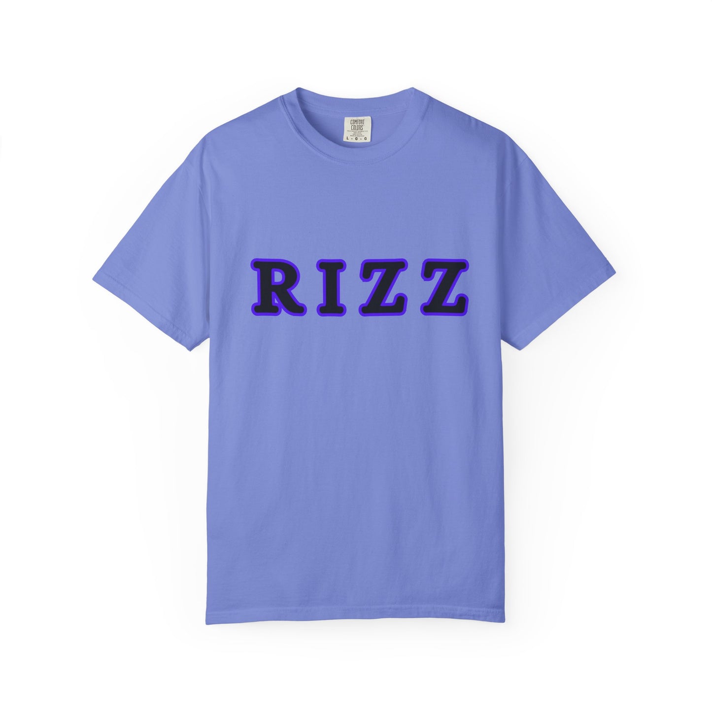 "RIZZ"  our custom designed Unisex T-shirt  with front and back graphics. A Trendy Acronym Tee that is sure to get attention!