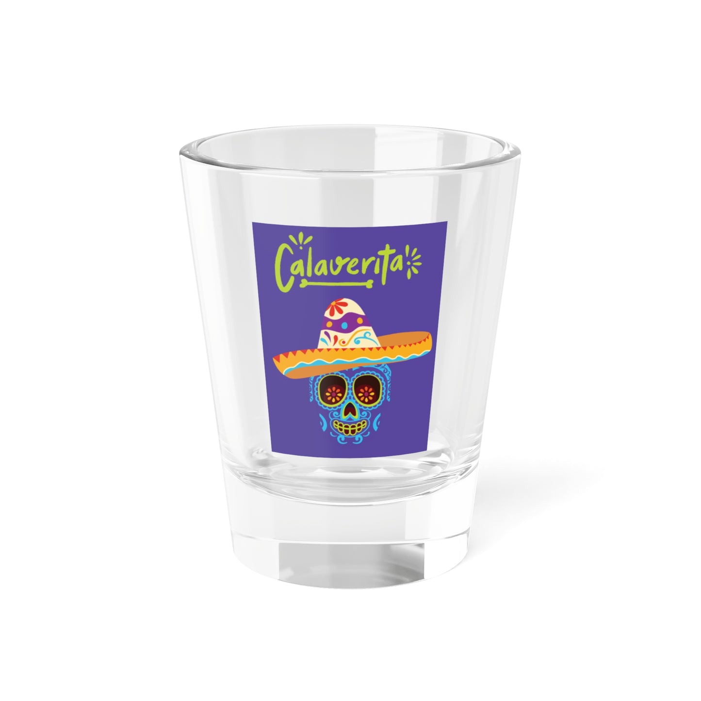 Colorful Calaverita Shot Glass 1.5oz for Celebrations