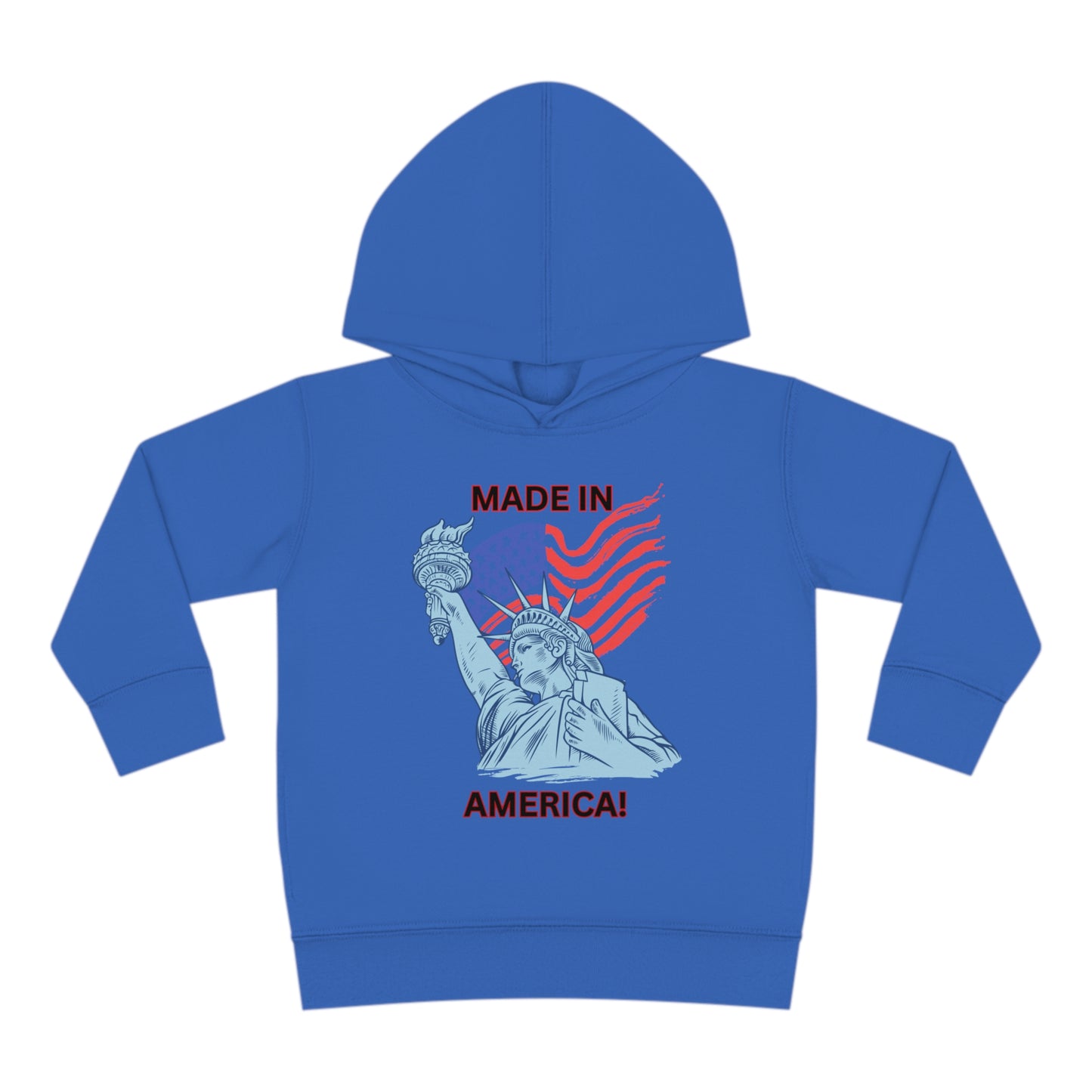 "Made In America" Toddler Pullover Fleece Hoodie