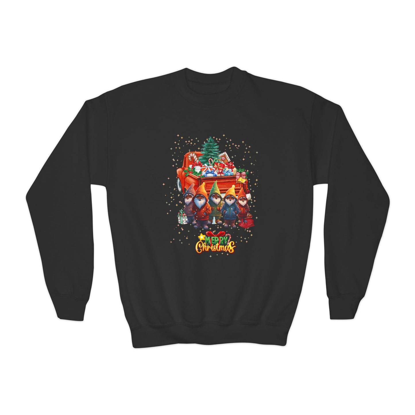 "Merry Christmas By The Truckload", Youth Crewneck Sweatshirt