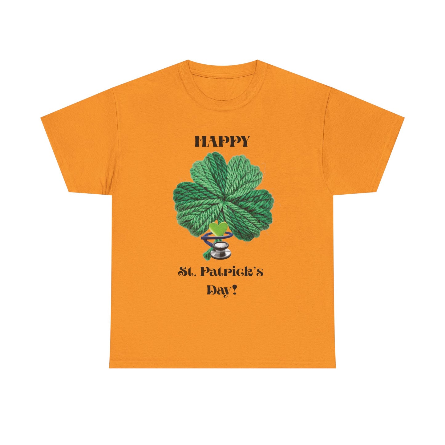 St. Patrick's Day Trendy Shamrock Unisex Tee — "Happy St. Patrick's Day!" (Health Care Professionals)