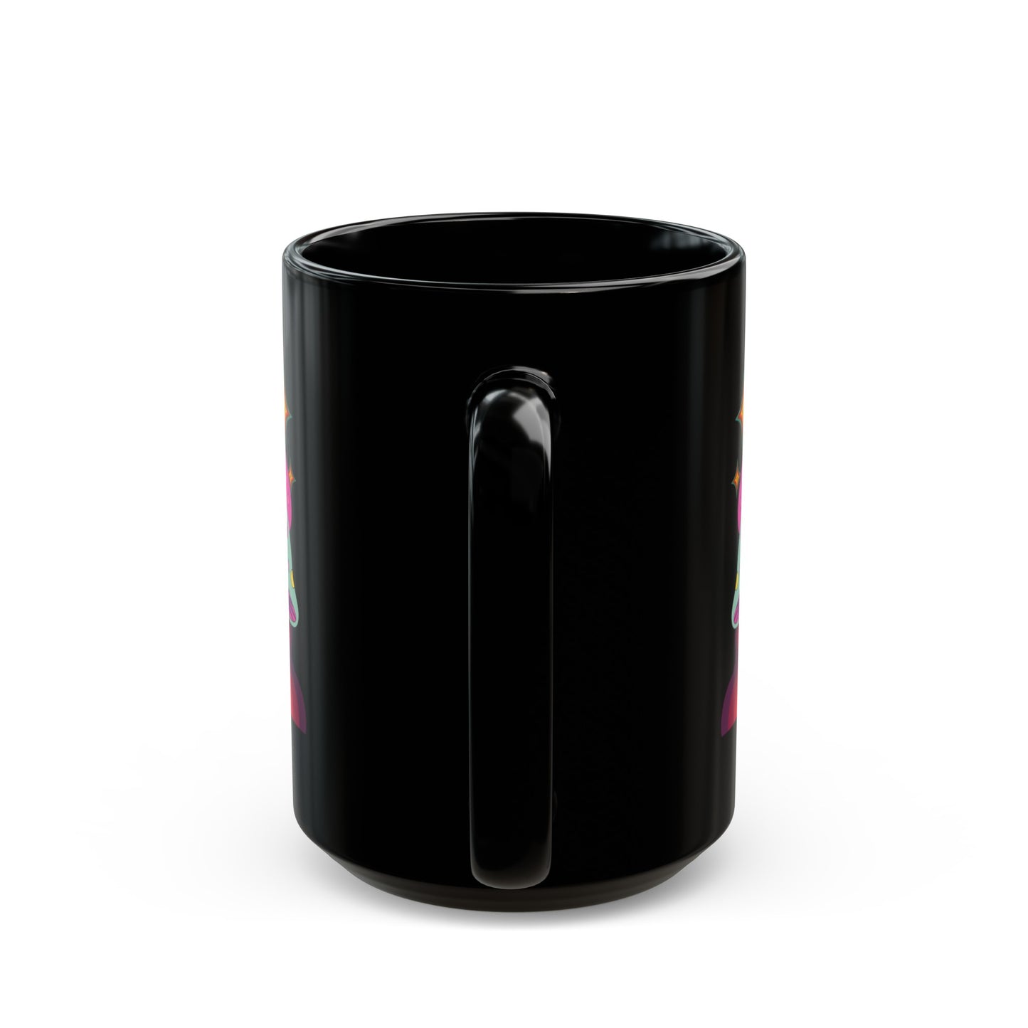 "Groovy Mushrooms" Black Mug (11 oz, 15 oz)