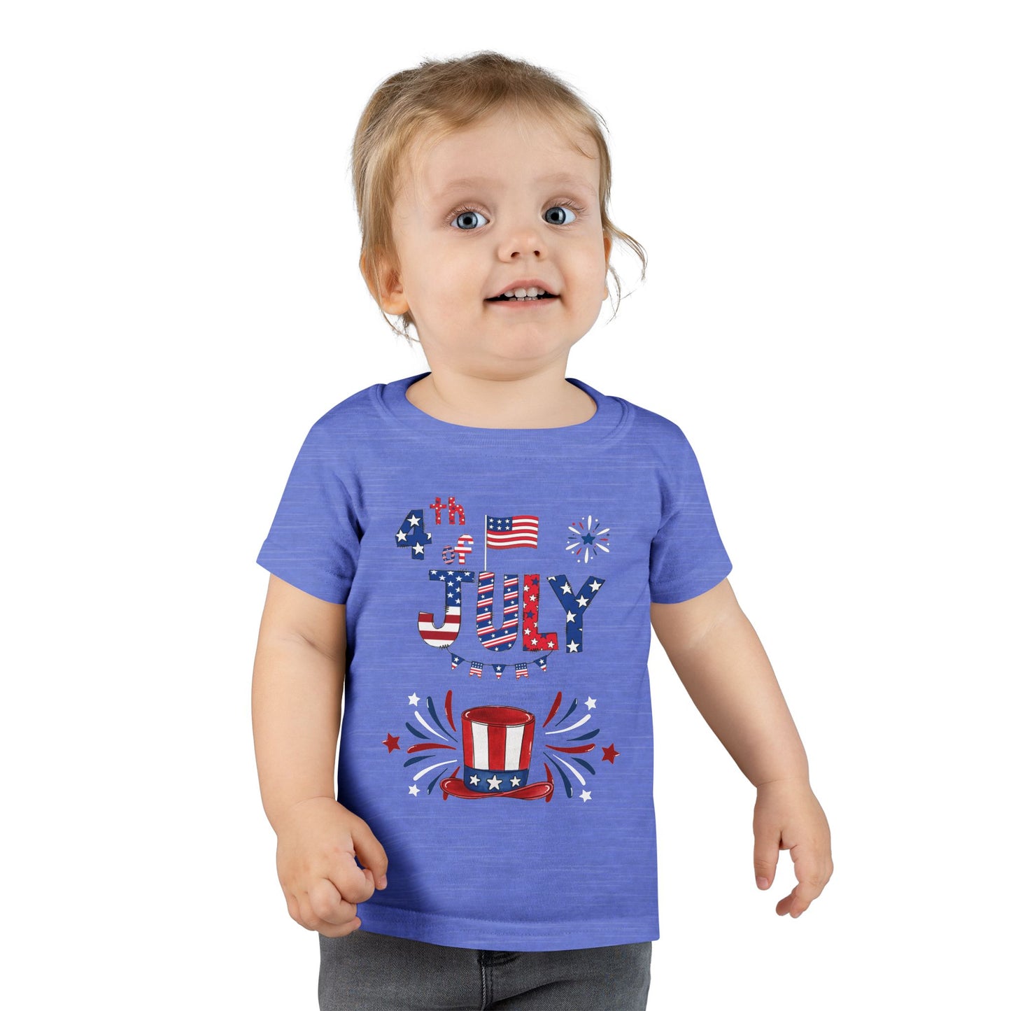 4th of July Toddler T-Shirt — Patriotic USA Stars & Stripes