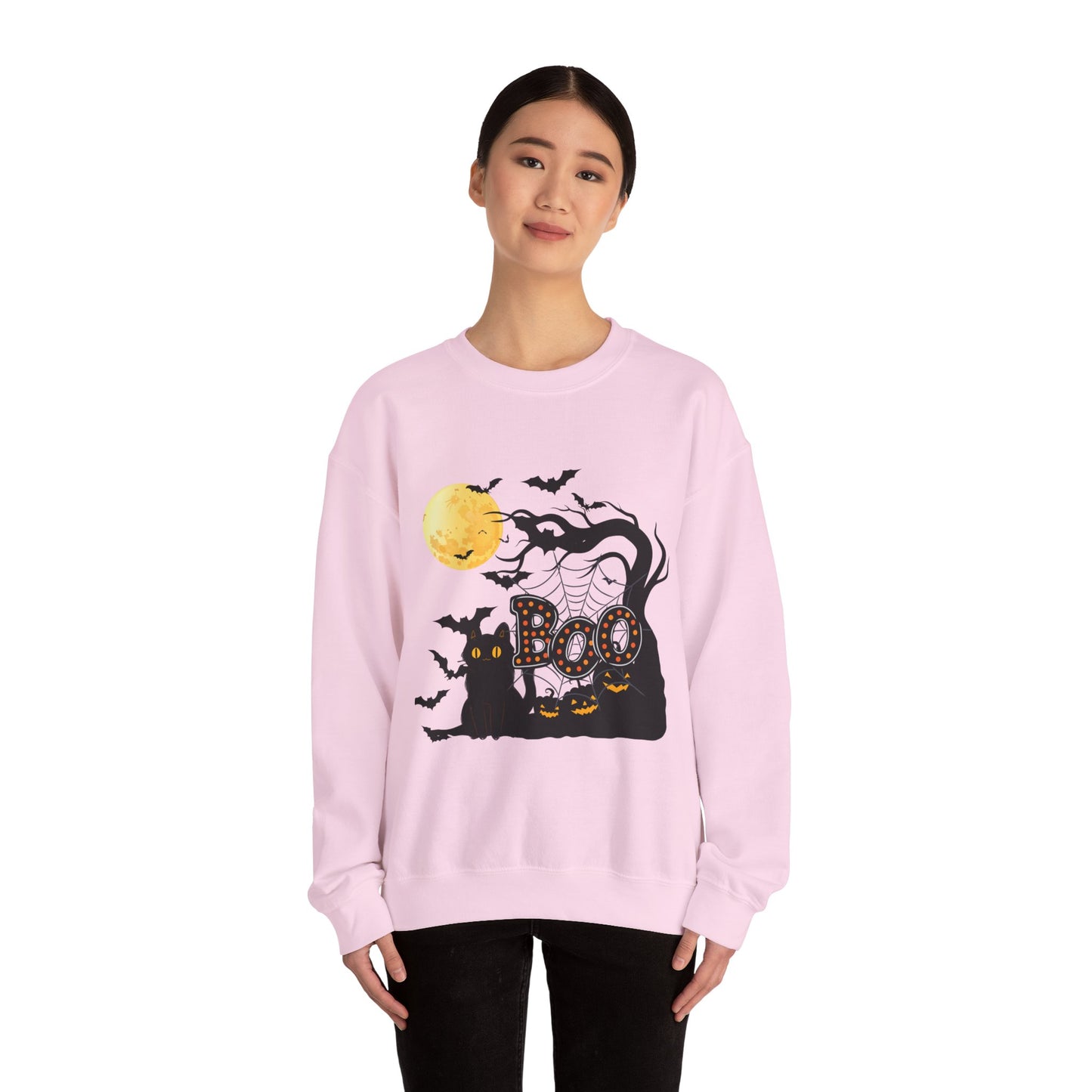 "Boo", Unisex Heavy Blend™ Crewneck Sweatshirt