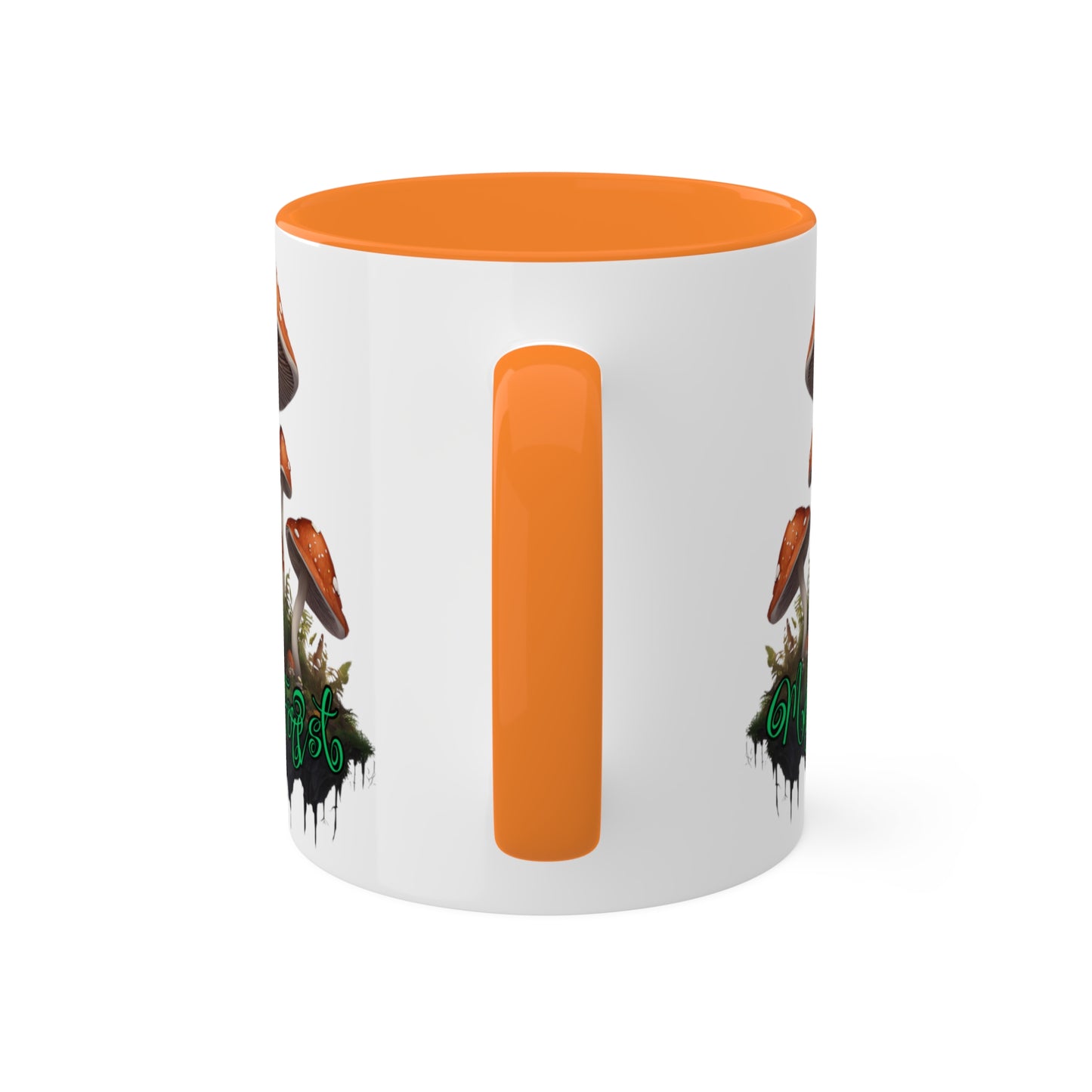 "Floating Magic Forest"  White with Colorful Accents, 11 oz Mug