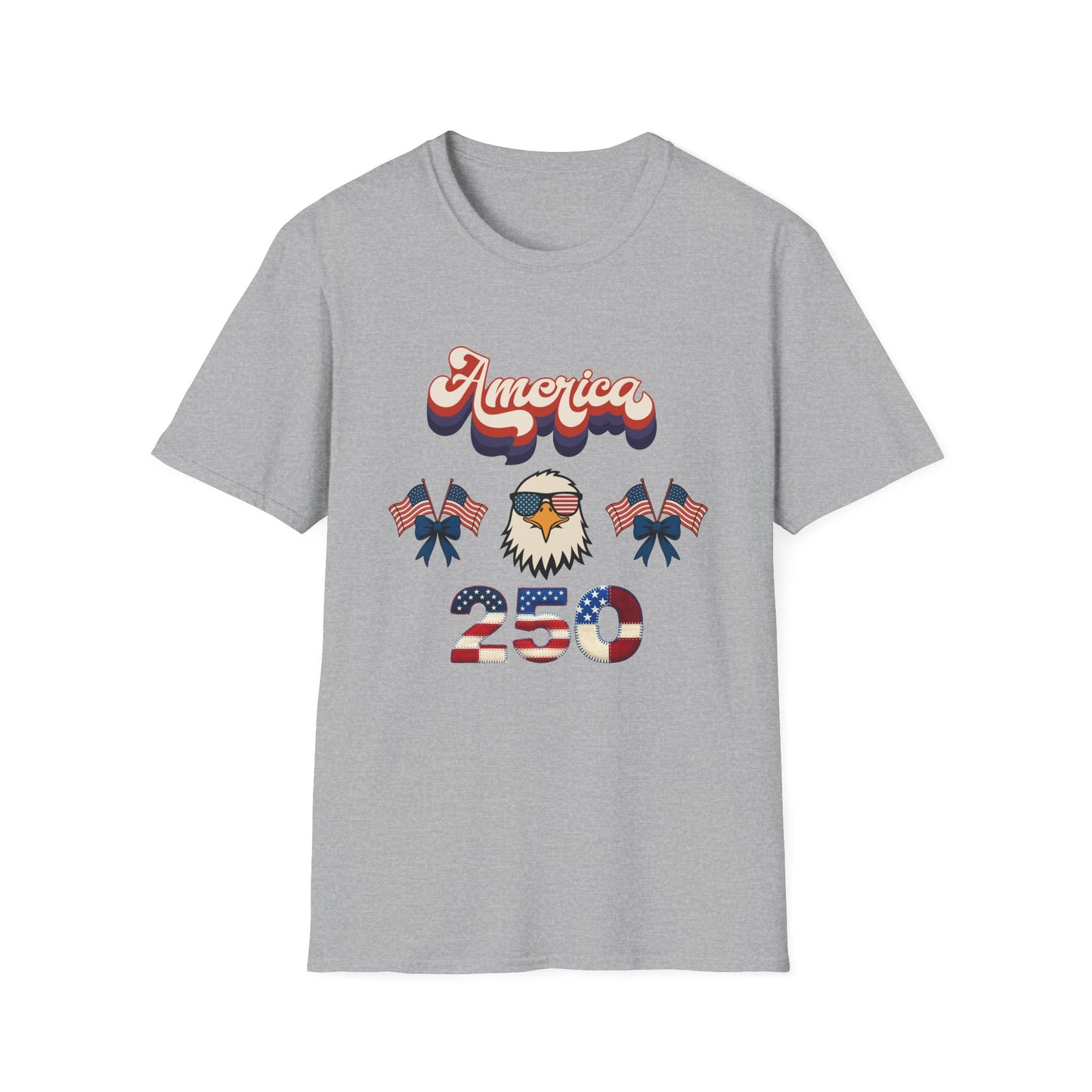 Patriotic " Retro Cool America Eagle 250"  Unisex T-Shirt