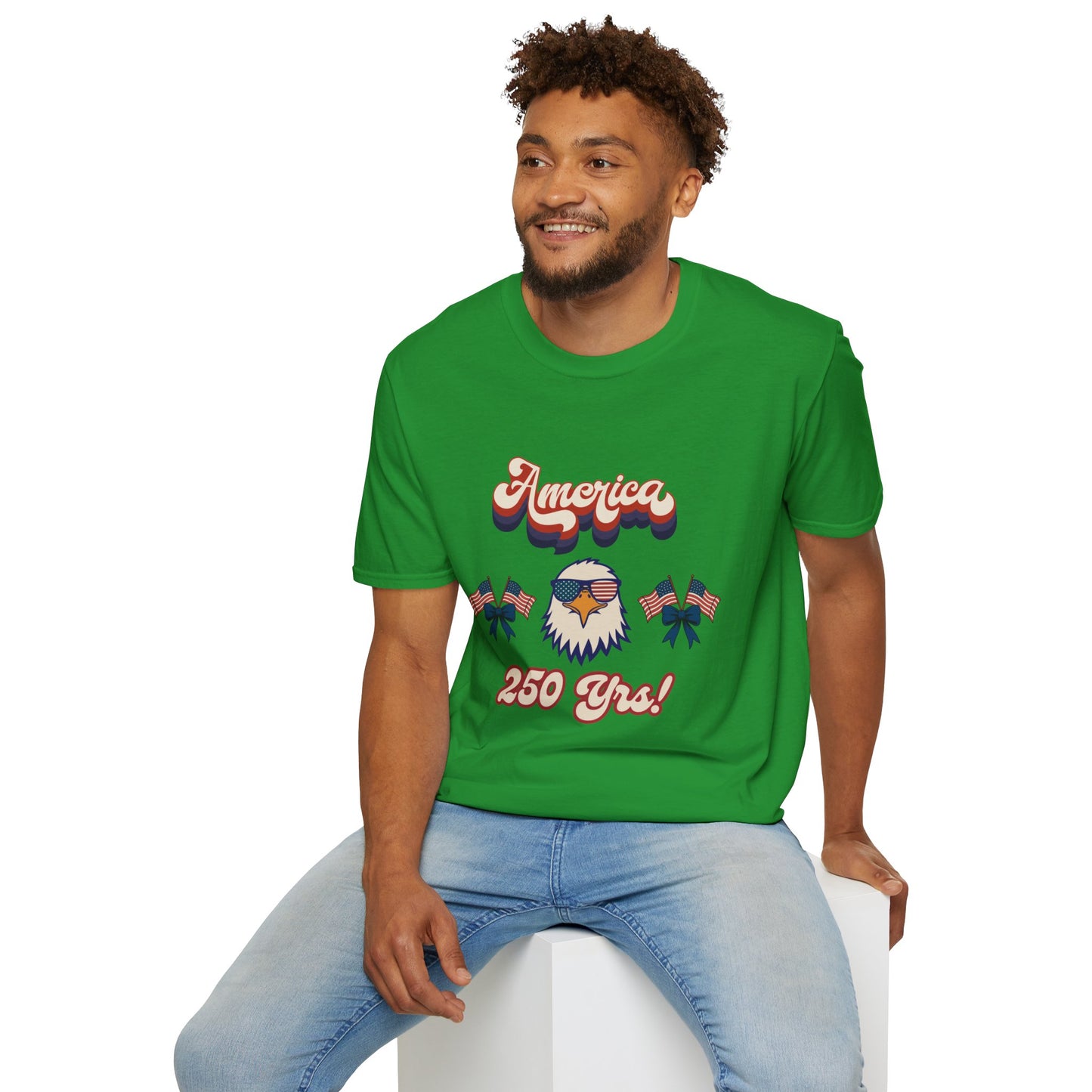 Retro Eagle 4th of July Patriotic T-Shirt — America 250 Years Tee