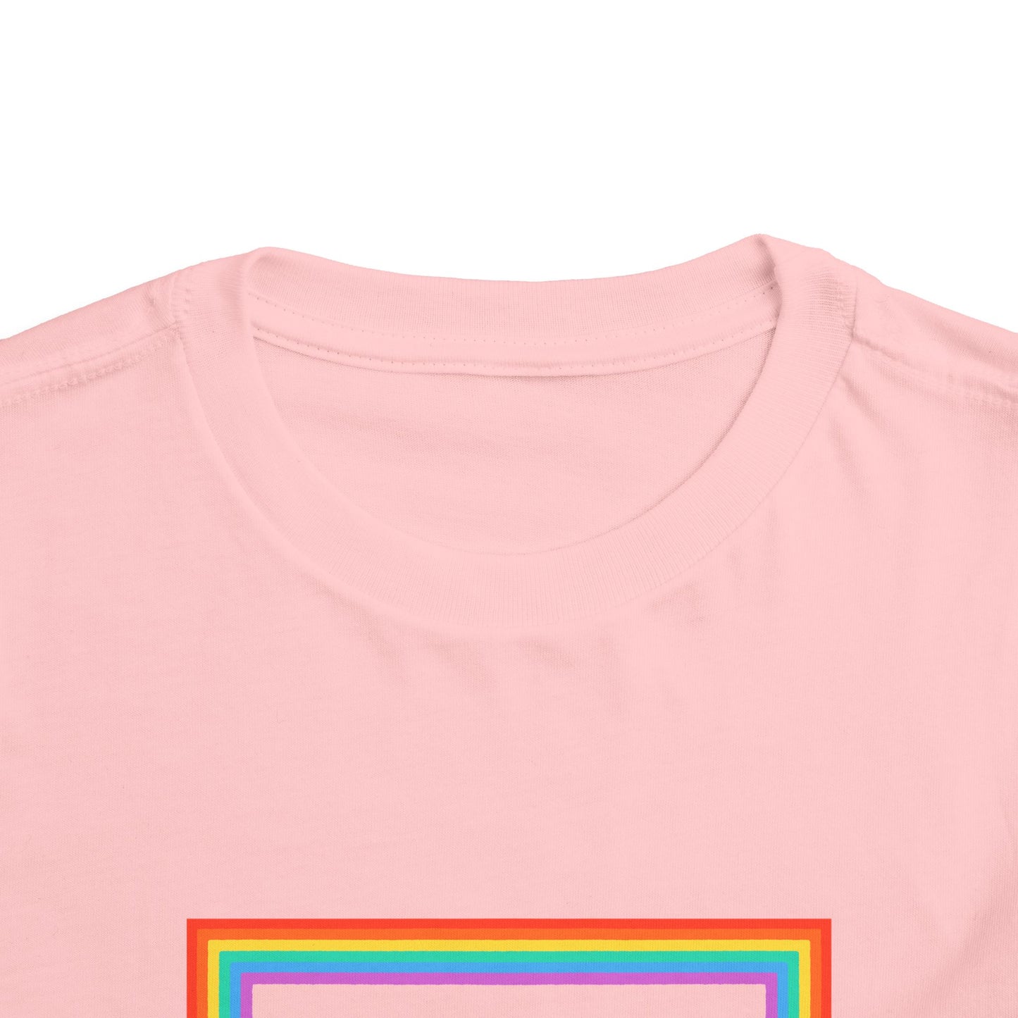 Cute "Starfish Toddler Tee" — Colorful Rainbow Frame Kids Shirt