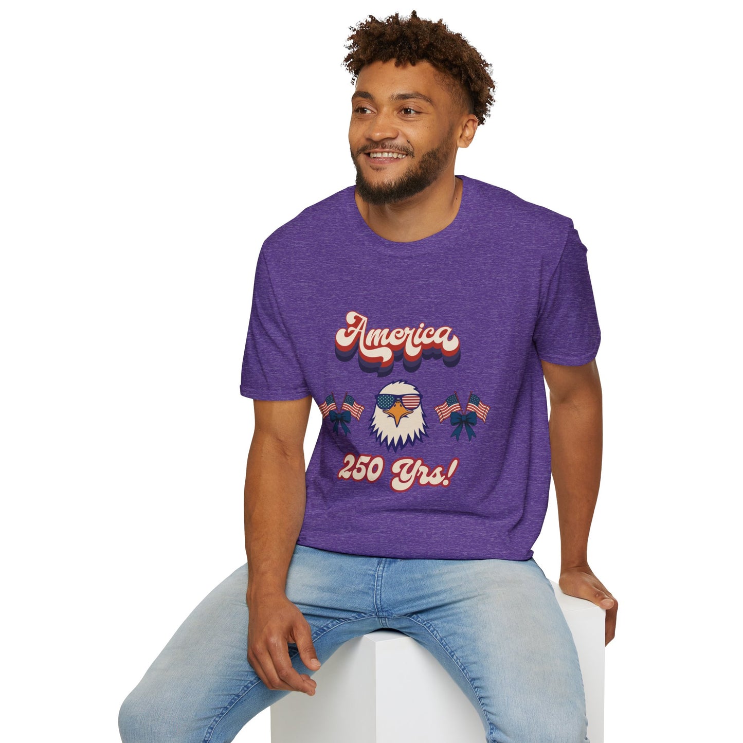 Retro Eagle 4th of July Patriotic T-Shirt — America 250 Years Tee