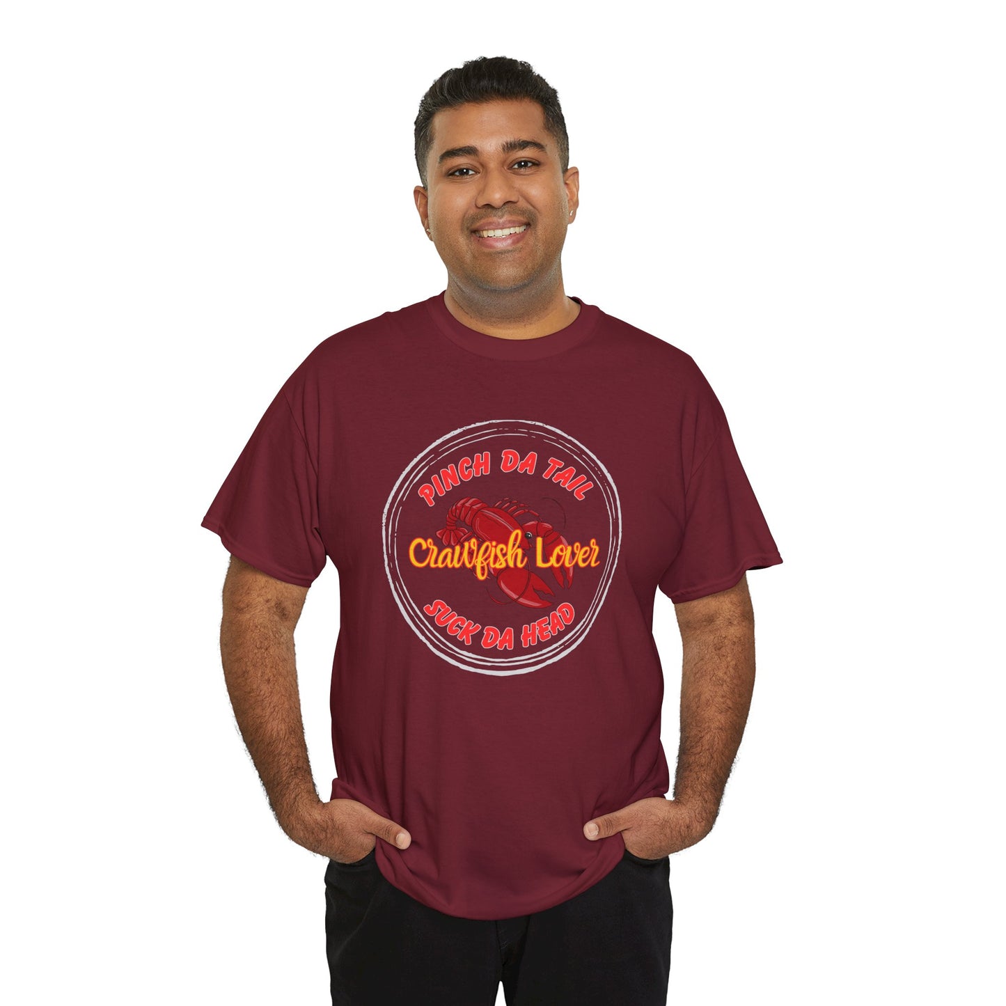 "Crawfish Lover" T-Shirt — Cajun Boil Seafood Shirt (Praise Da Lawd & Pass the Crawfish!)
