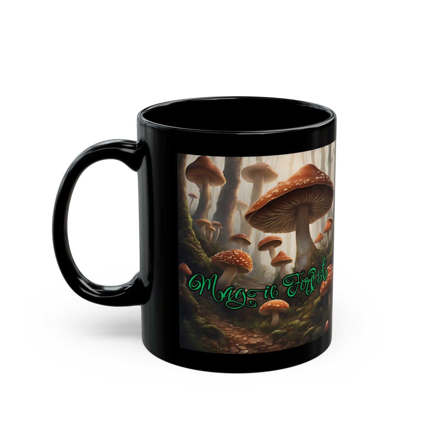 "Magic Forest" Black Mug (11oz, 15oz)